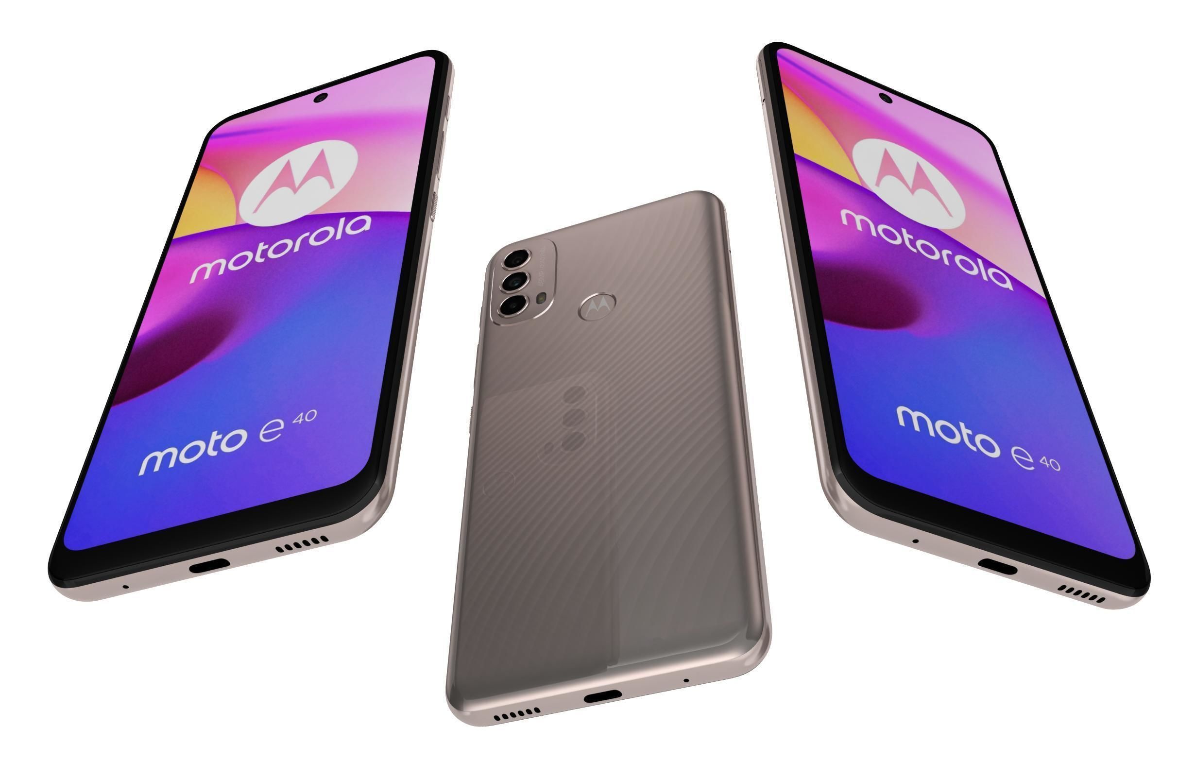 Motorola Moto E40 Gold 3D model_1