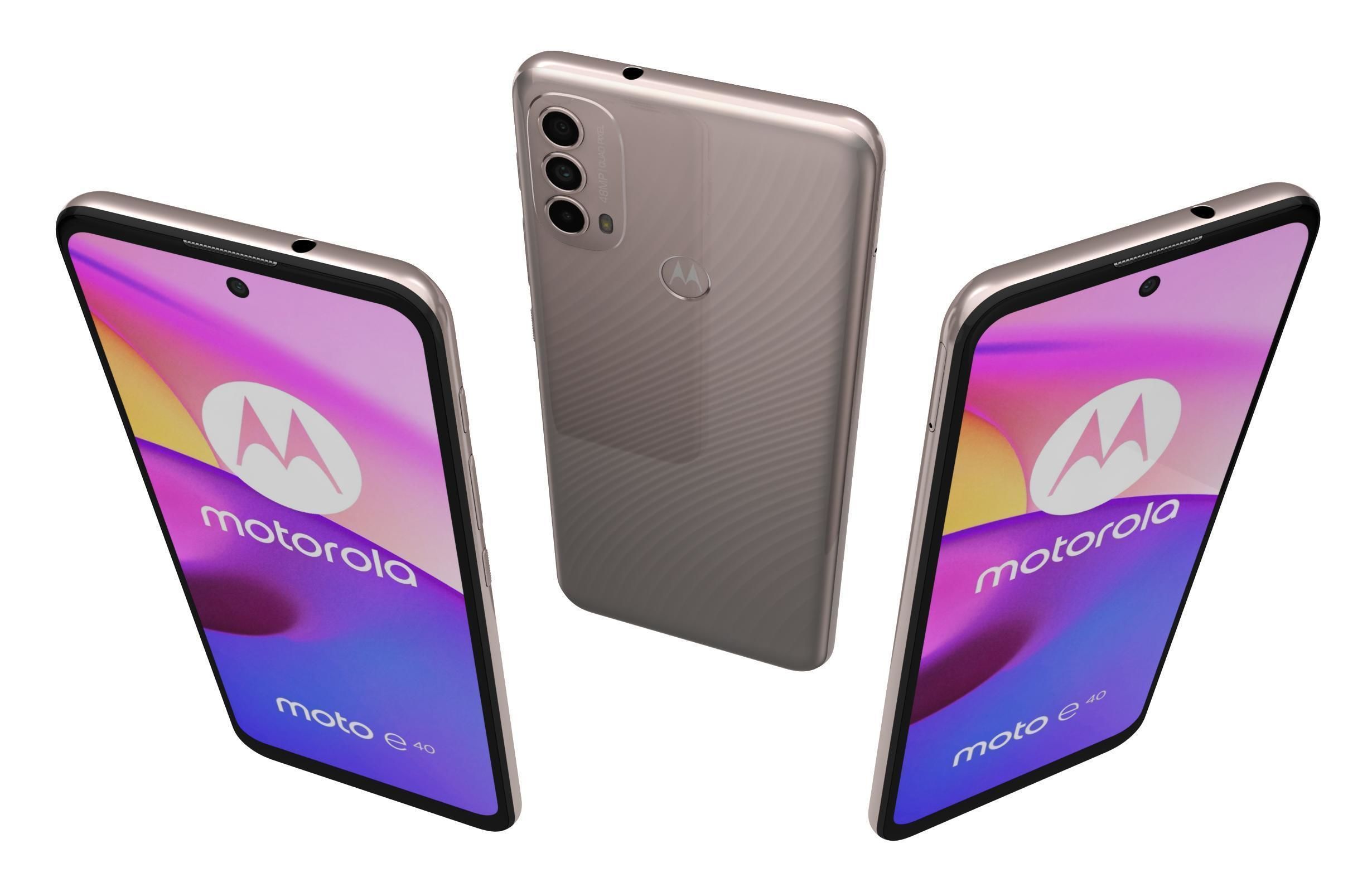 Motorola Moto E40 Gold 3D model_2