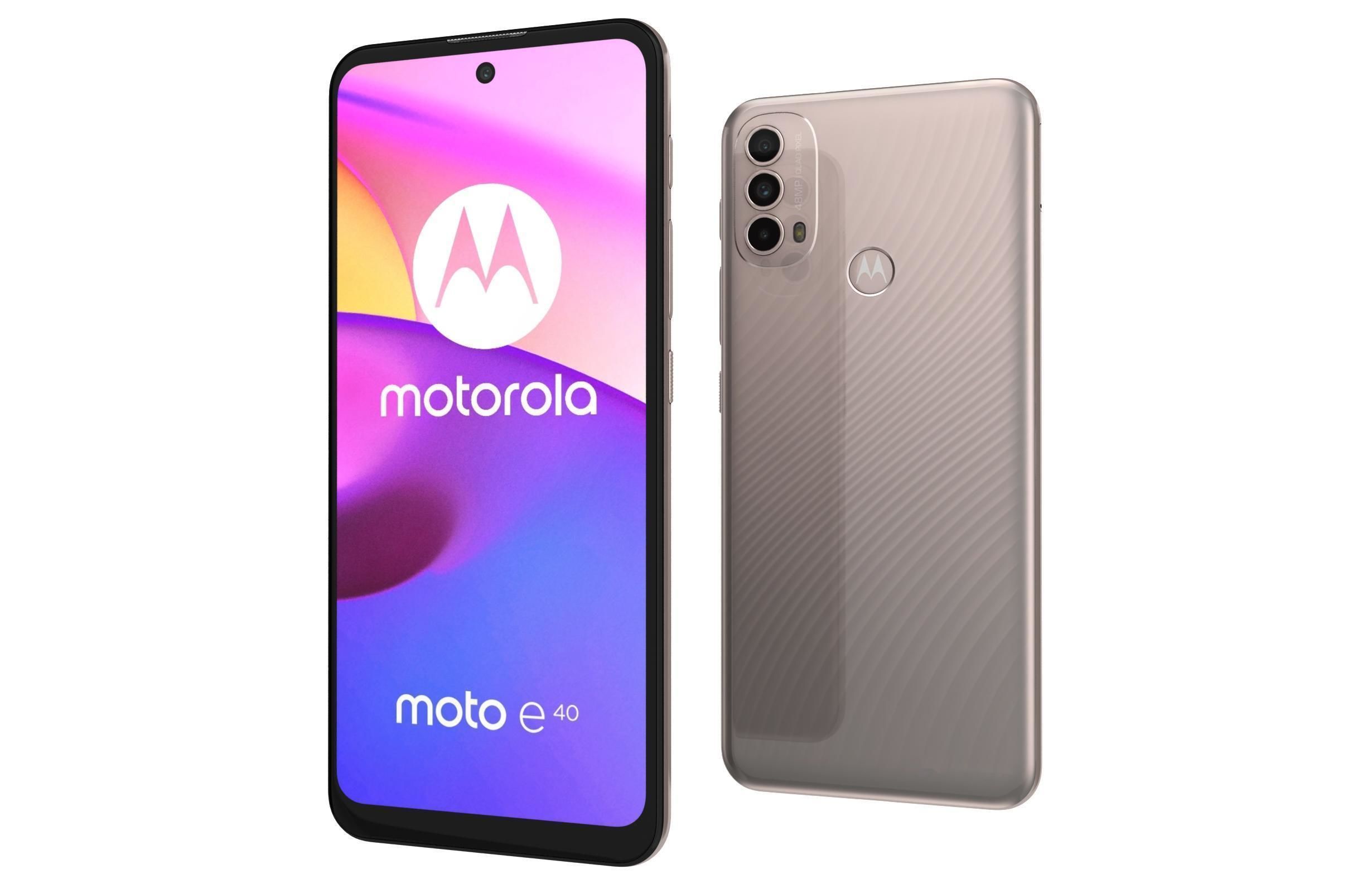 Motorola Moto E40 Gold 3D model_6