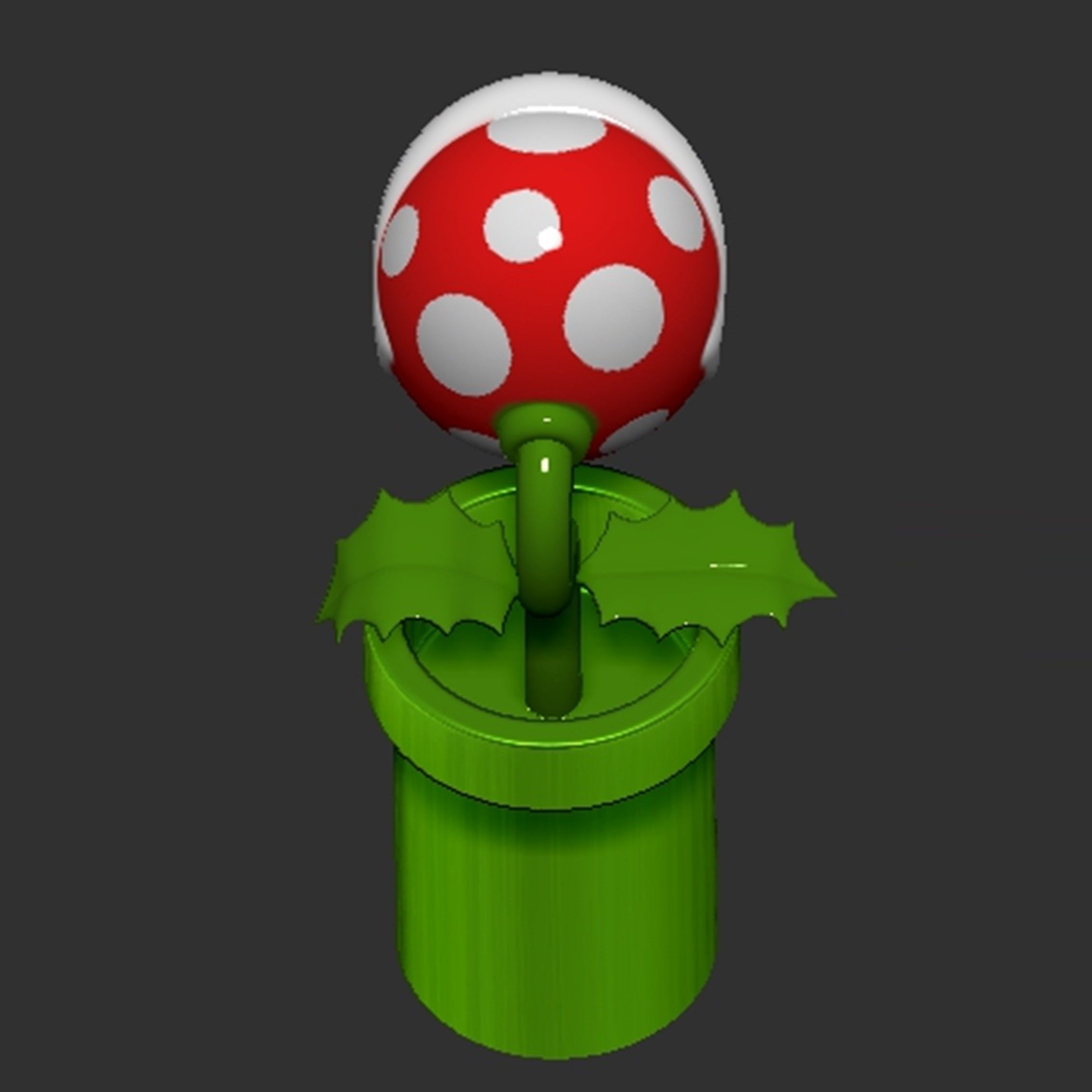 Piranha Plant Mario 3D print model_6
