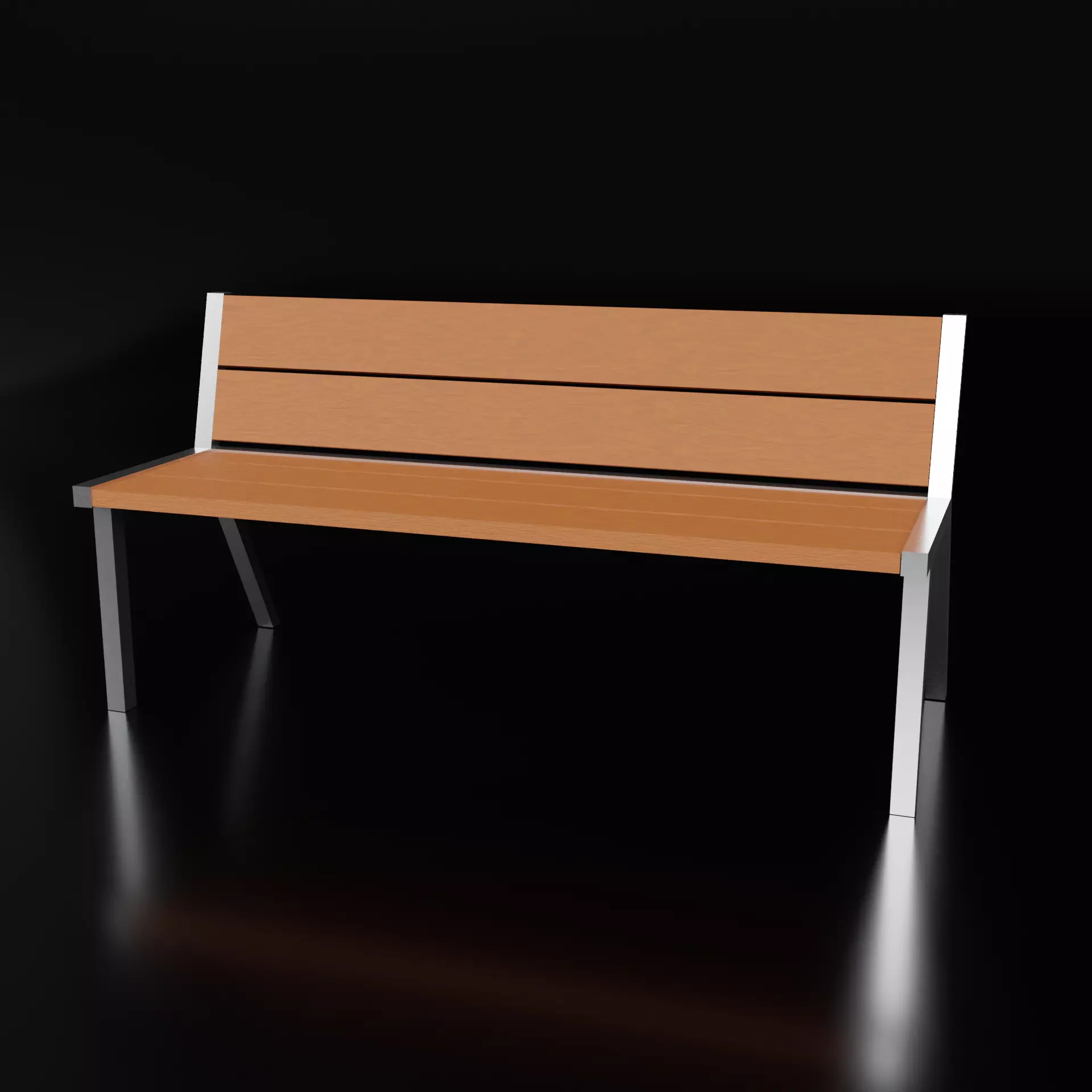 Public Chair Free low-poly 3D model