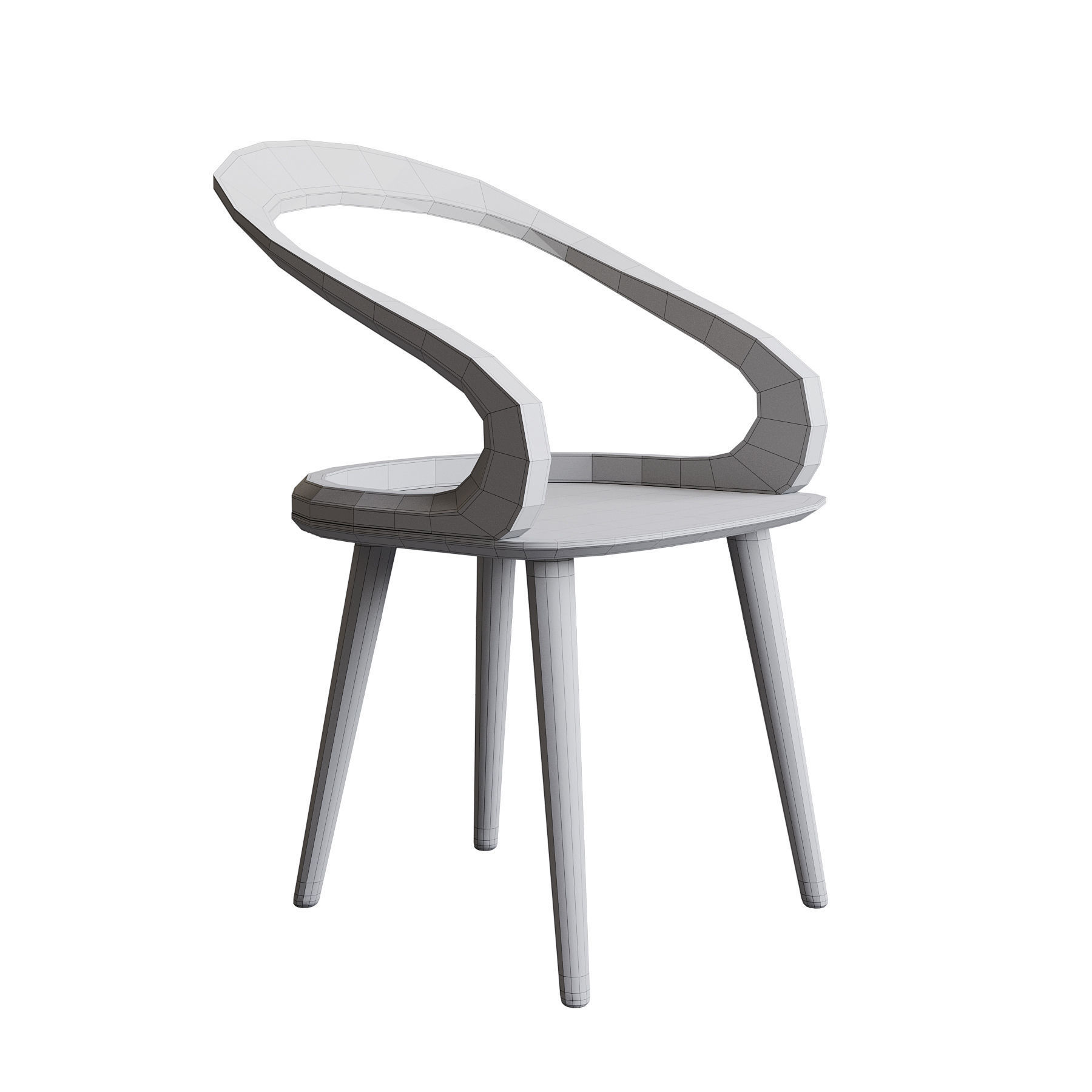 Dining Chair ID 157 3D model_4