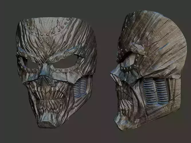DEATH DOOM INSPIRED BY CONCEPT ART MURATGUL CGSOCIETY MASK STL 3D print model