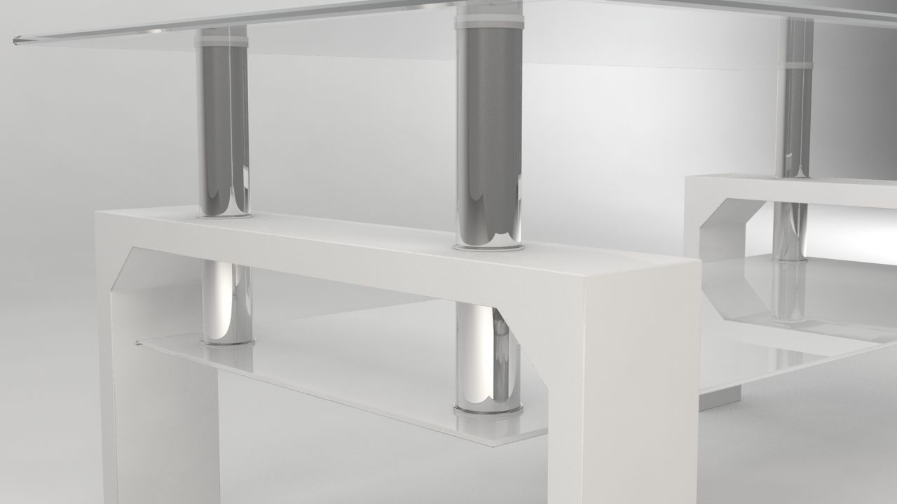 Modern Glass Coffee Table 3D model_5