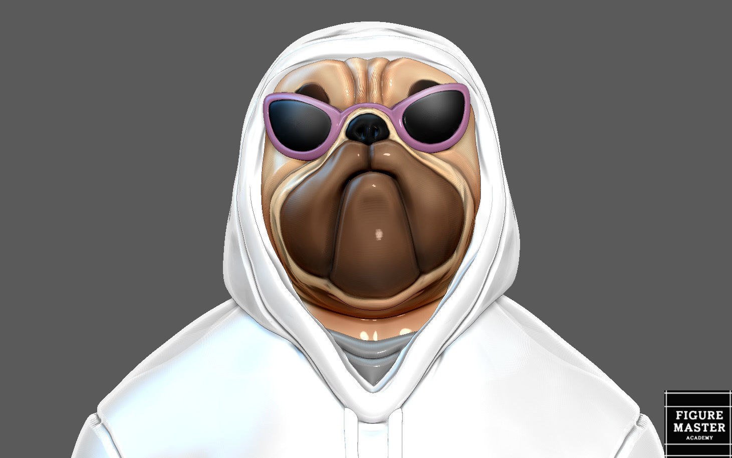 FORTNITE Shady Doggo BULLDOG SKIN CHARACTER ART TOY GAME ANIME 3D print model_1