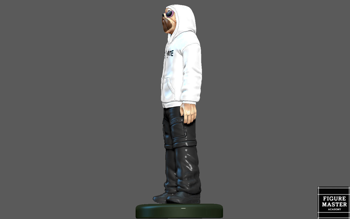 FORTNITE Shady Doggo BULLDOG SKIN CHARACTER ART TOY GAME ANIME 3D print model_5