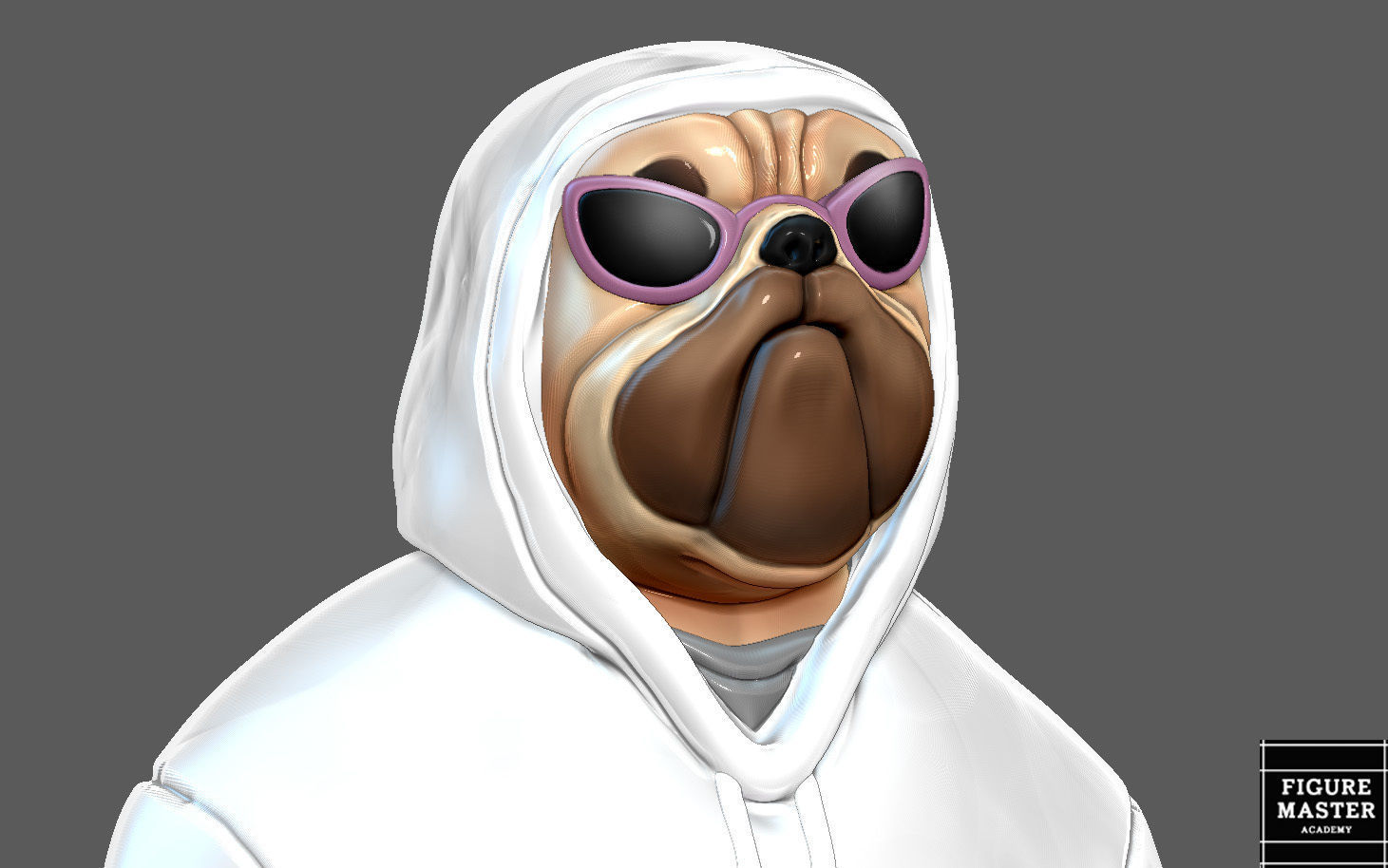 FORTNITE Shady Doggo BULLDOG SKIN CHARACTER ART TOY GAME ANIME 3D print model_2