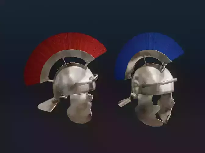 Realistic Roman Helmet Low-poly 3D model