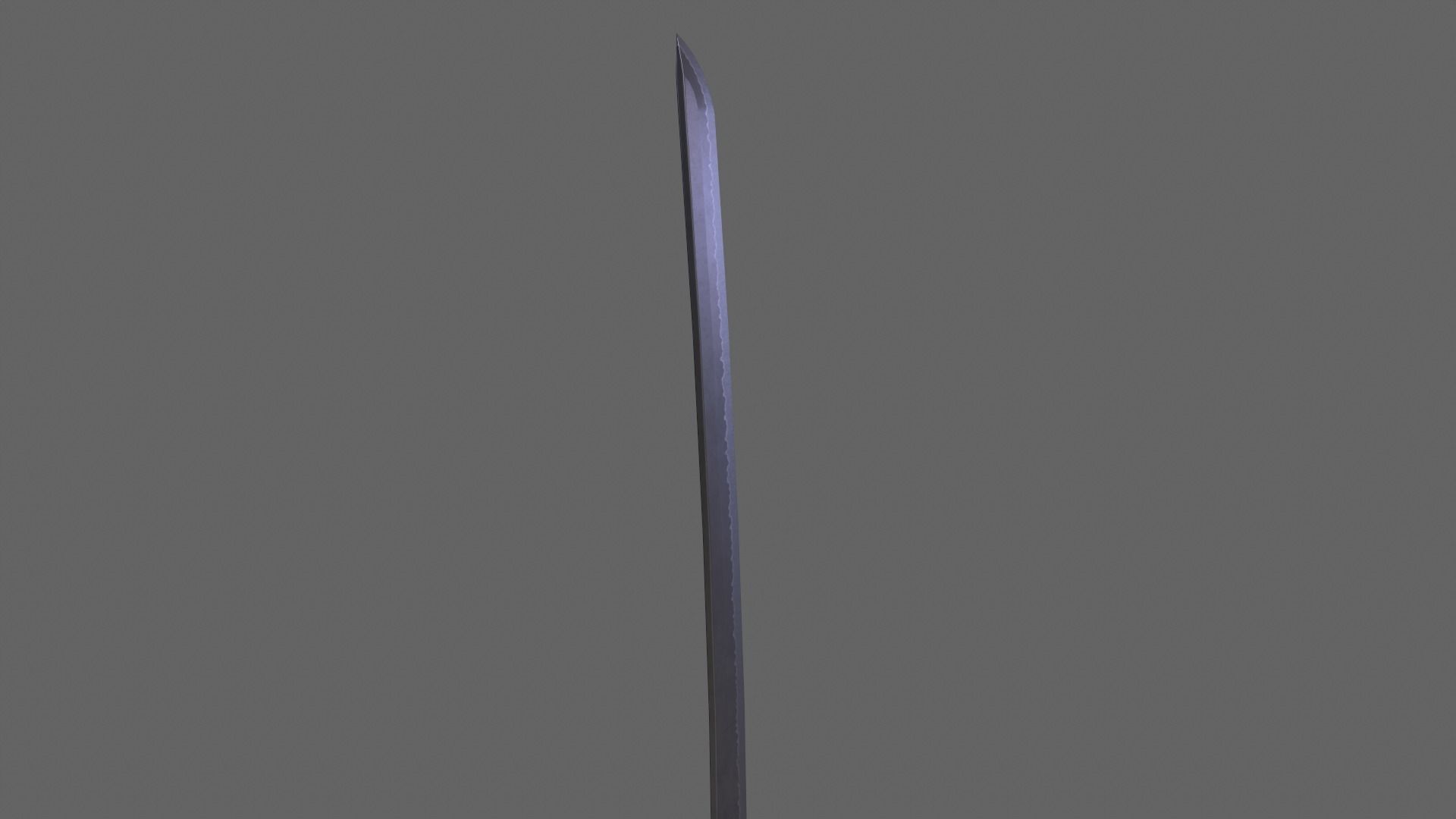 PBR Katana Japanese Sword White V3 Low-poly 3D model_10