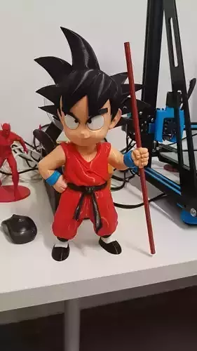 Sangoku dragon ball figure on desk
