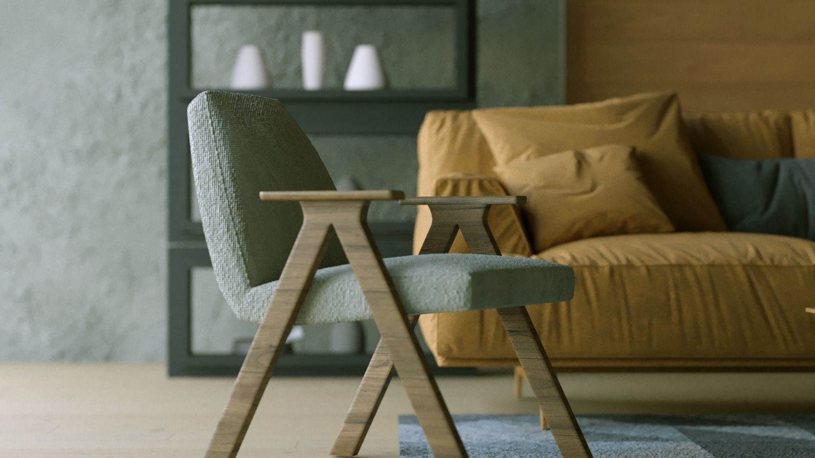 Sitting Room - 3ds Max 2022 and Corona Render 3D model_3