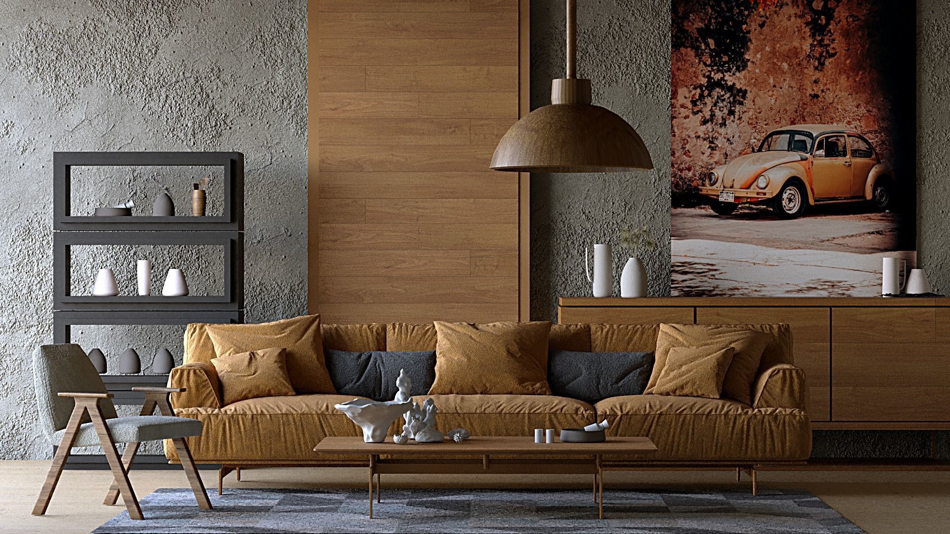 Sitting Room - 3ds Max 2022 and Corona Render 3D model_5