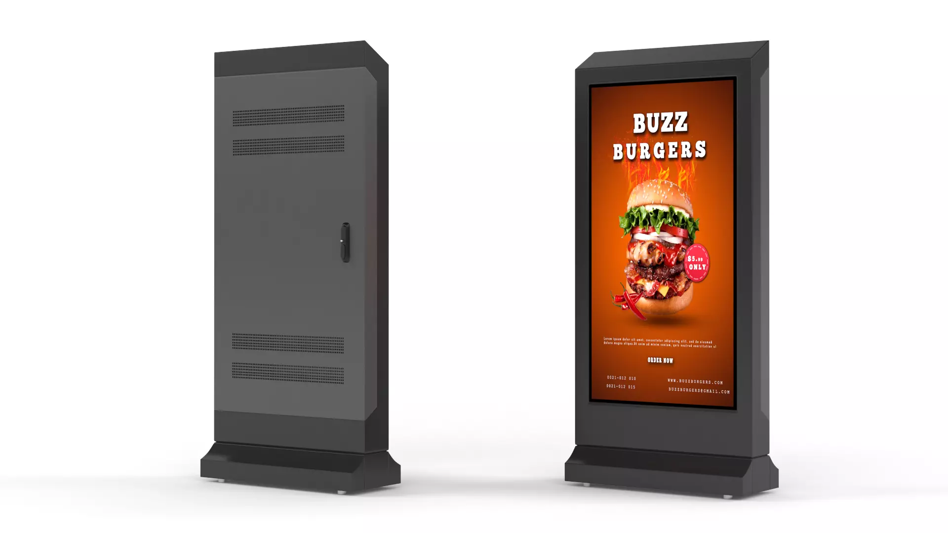 Information Kiosk 3D model_0