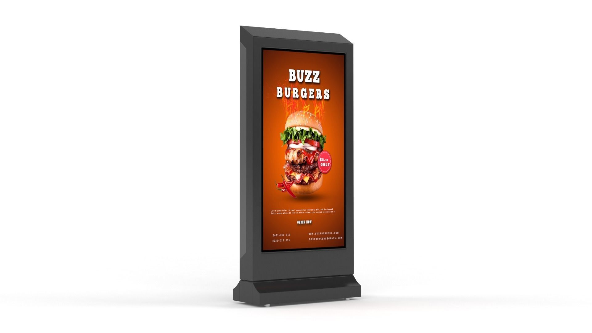 Information Kiosk 3D model_5