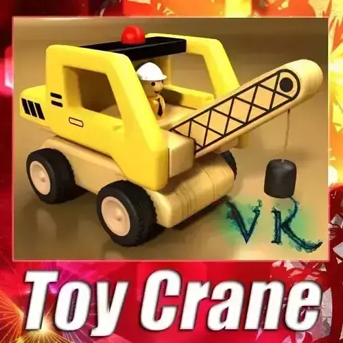 Wooden Toy Crane