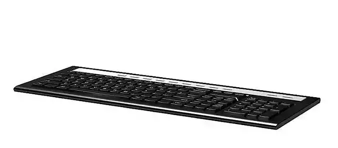 Wide Black Computer Keyboard