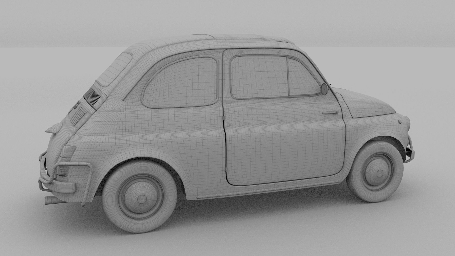 Fiat 500 Nuova Sport 1958 HDRI 3D model_19