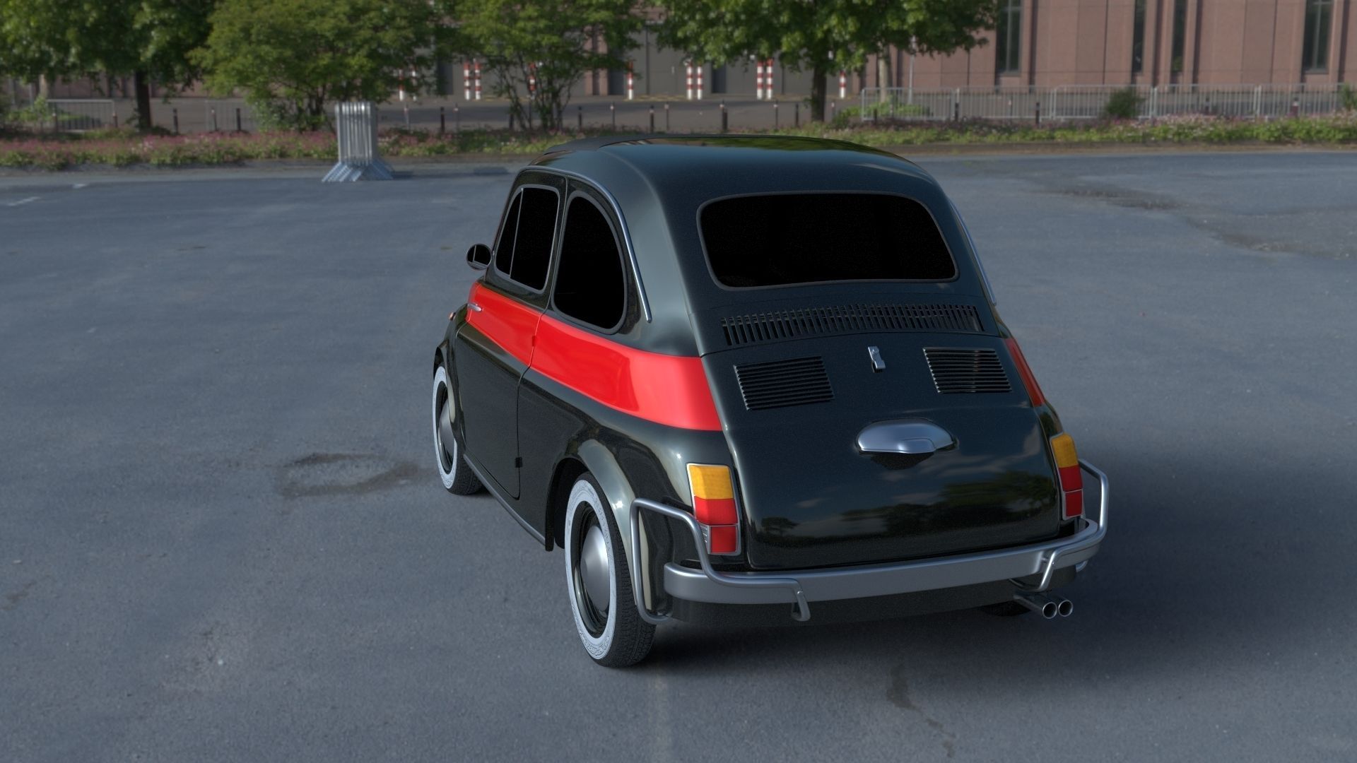 Fiat 500 Nuova Sport 1958 HDRI 3D model_1