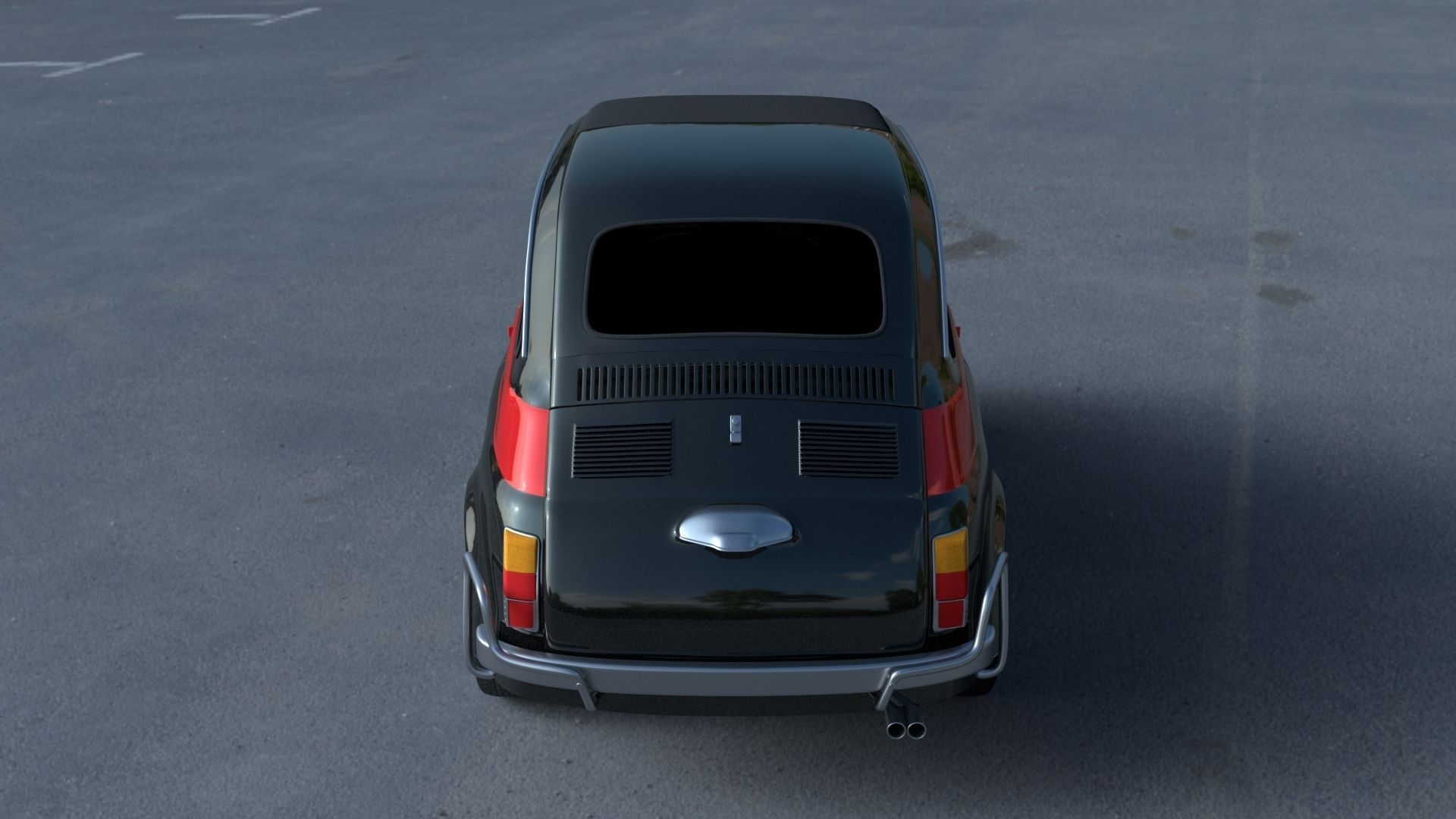 Fiat 500 Nuova Sport 1958 HDRI 3D model_31