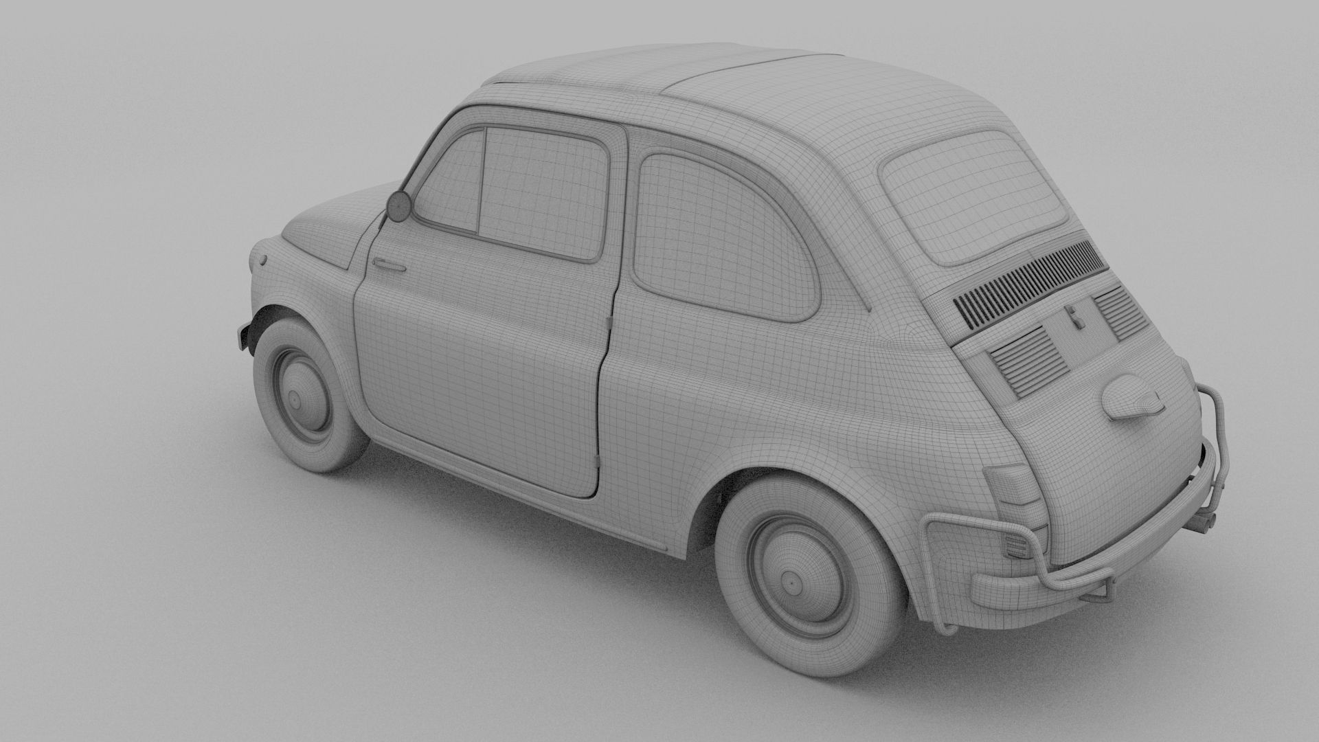 Fiat 500 Nuova Sport 1958 HDRI 3D model_22