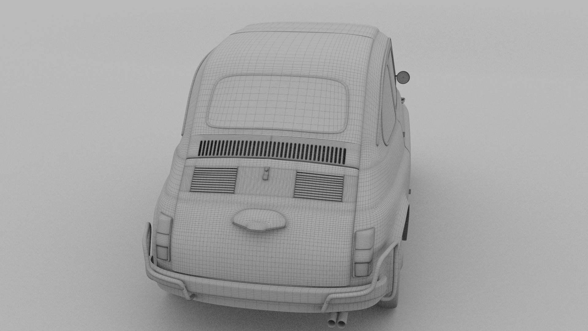 Fiat 500 Nuova Sport 1958 HDRI 3D model_38