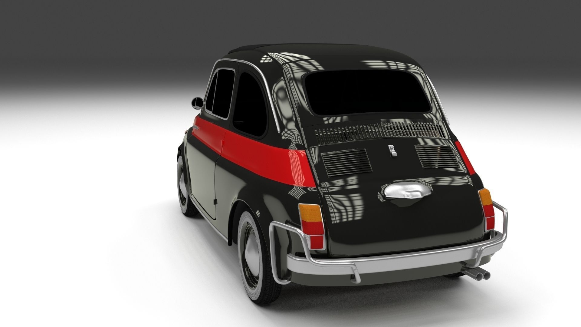 Fiat 500 Nuova Sport 1958 HDRI 3D model_14