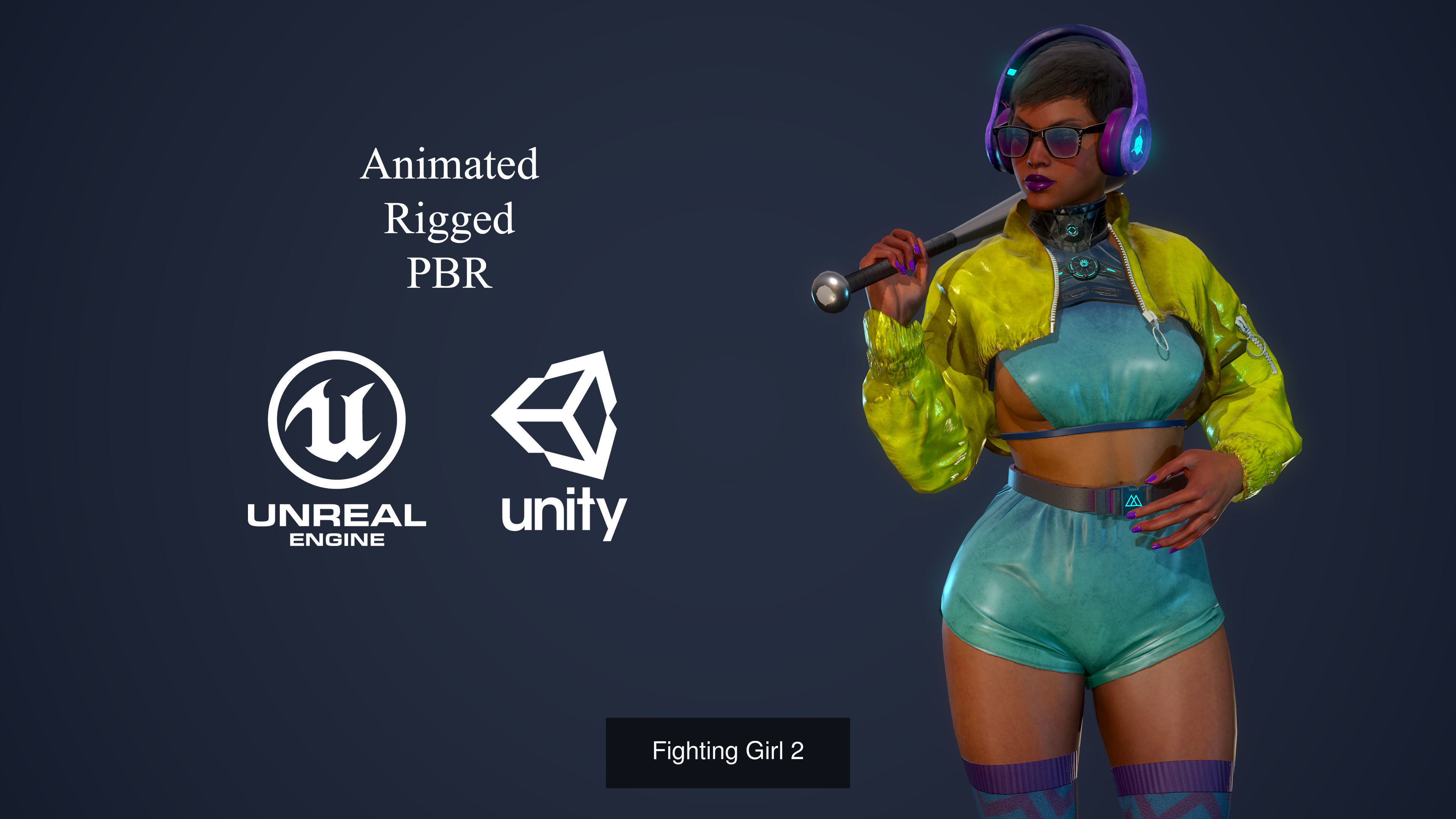 Fighting Girls Super Pack 3D Model Collection_17