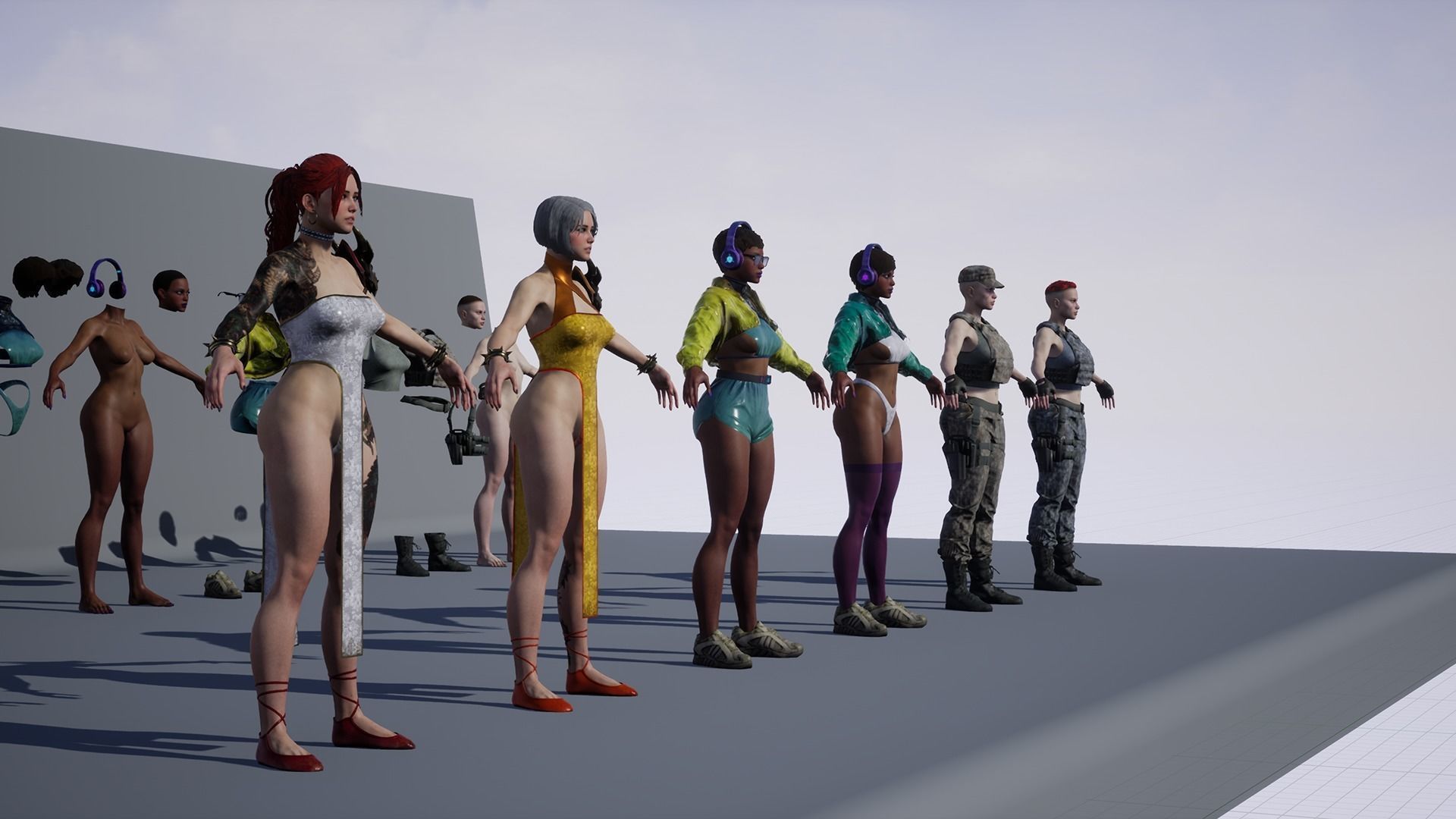 Fighting Girls Super Pack 3D Model Collection_20