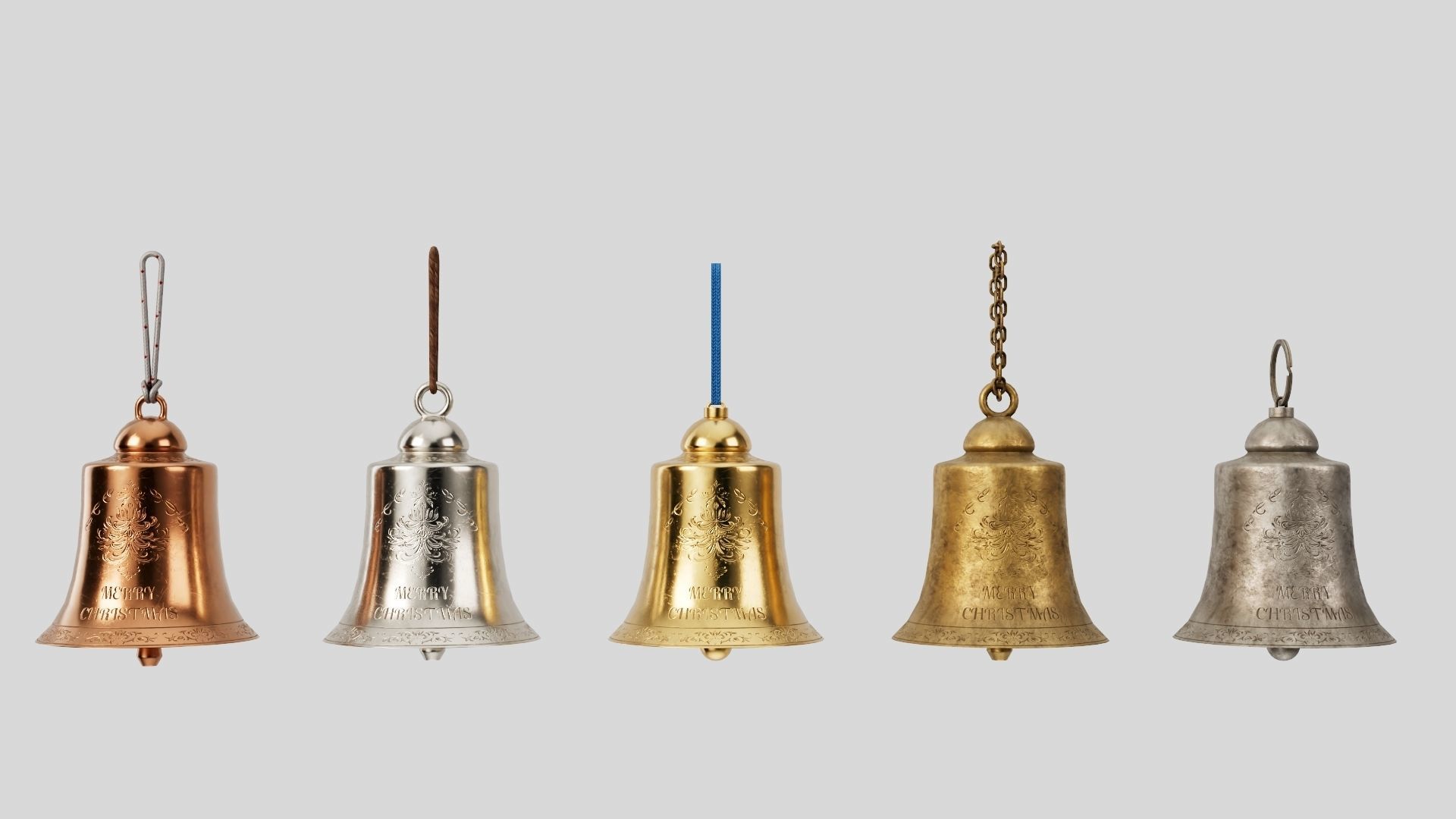 Christmas bell builder v6 with 14 mesh 4 skin and 3 colors 3D model_4