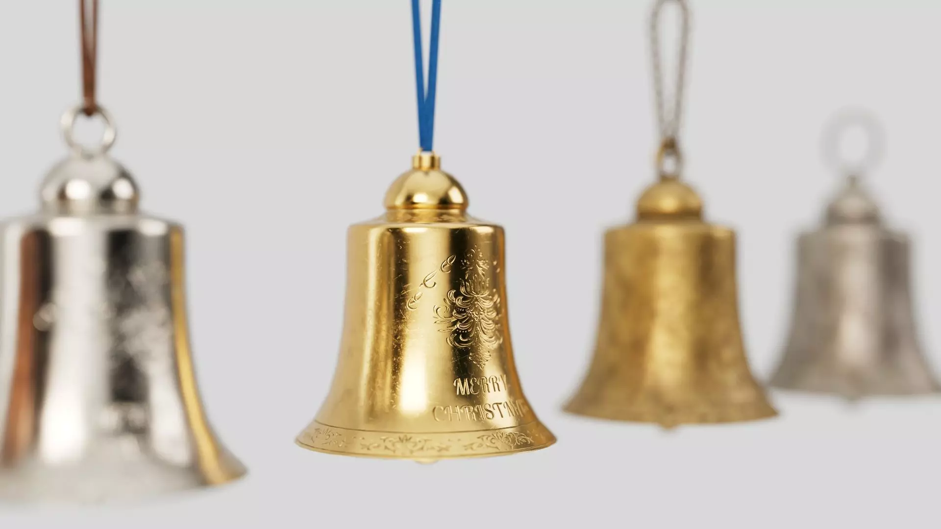 Christmas bell builder v6 with 14 mesh 4 skin and 3 colors 3D model_0