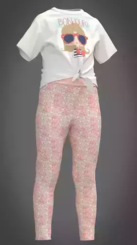 Kid Girls legging and t-shirt