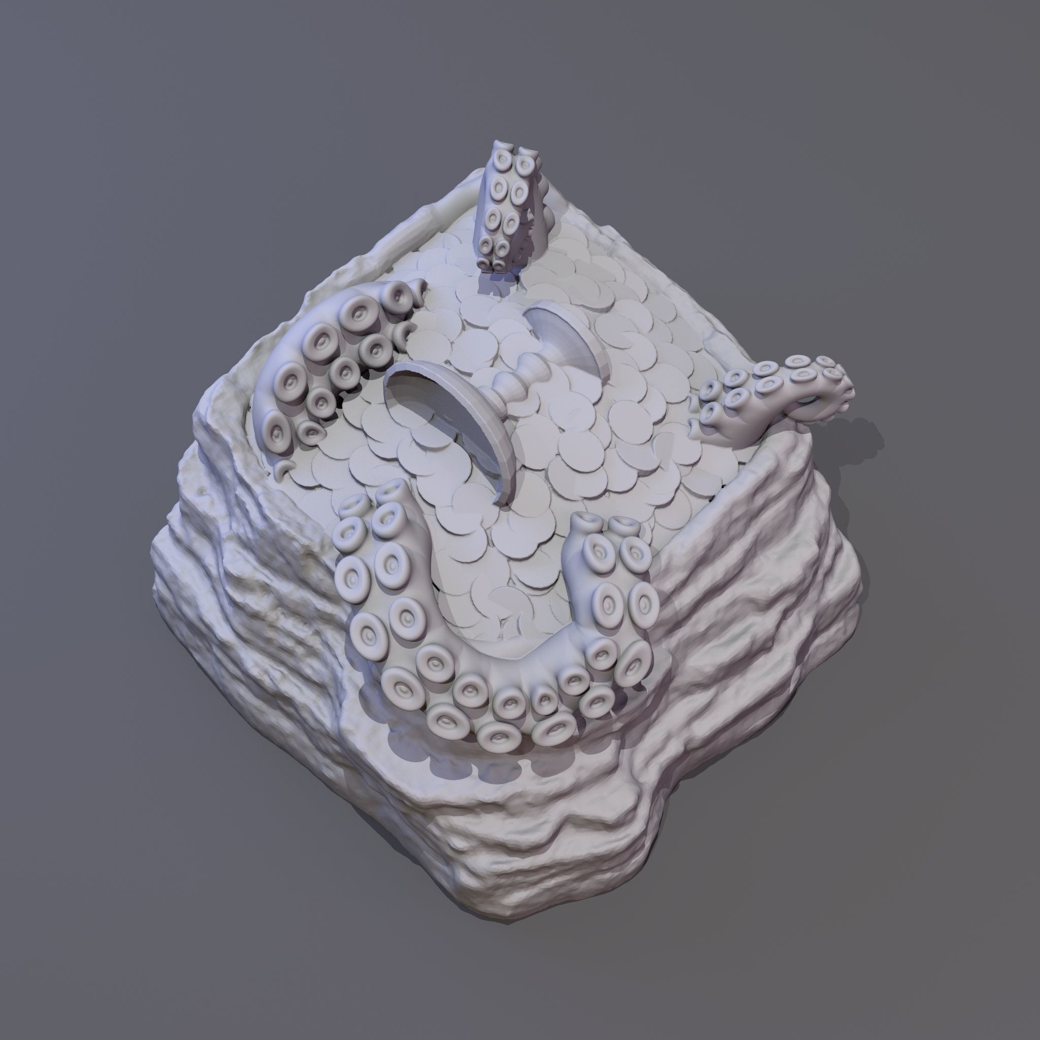 Treasure Keycap 3D print model_2