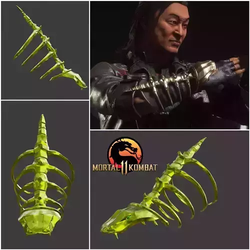 Shang Tsung bracers -  Tokens of Shao Kahn favor 3D print model