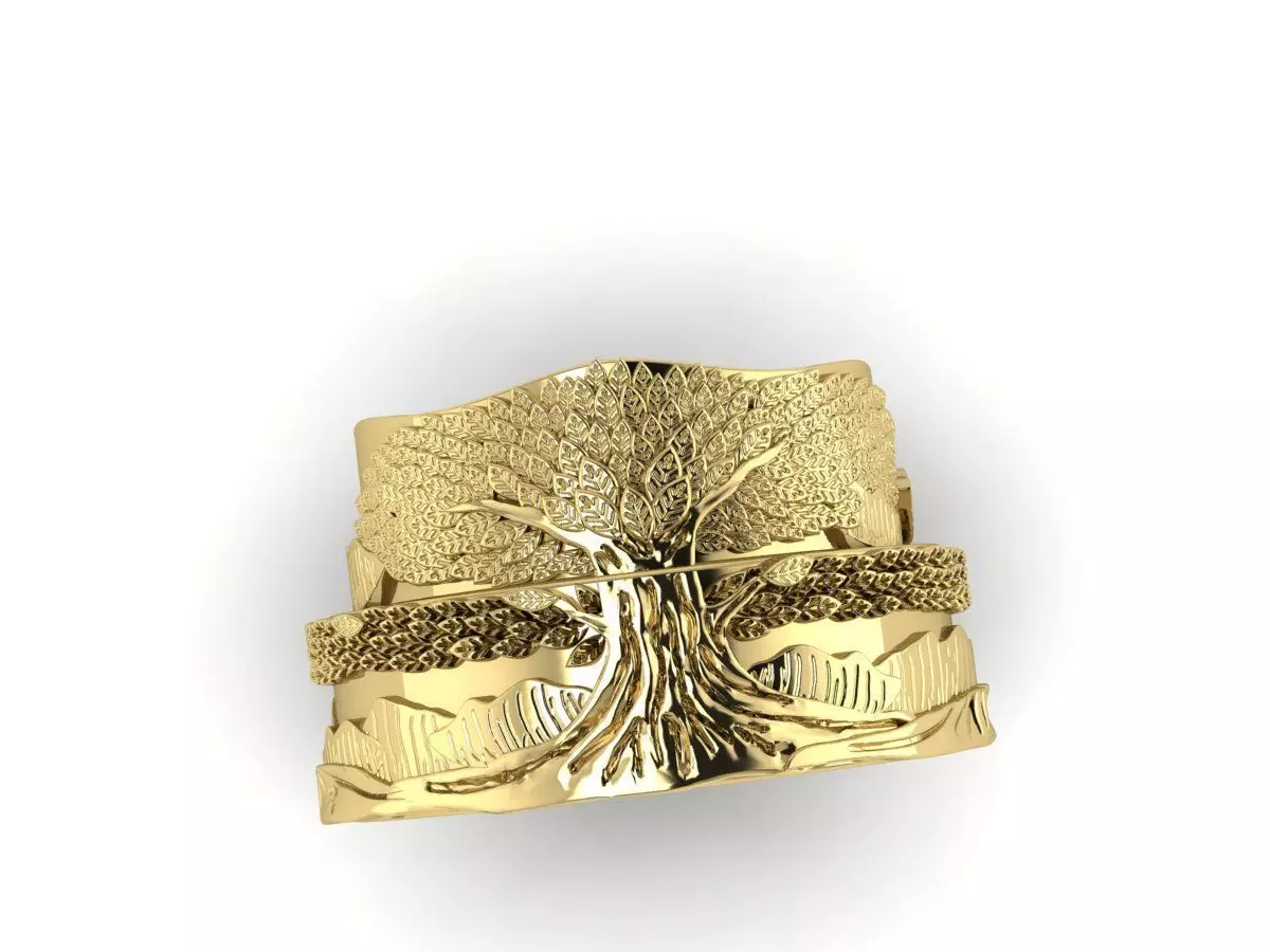 Engagement ring  Low-poly 3D model_0