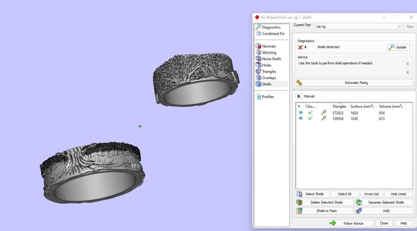 Engagement ring  Low-poly 3D model_2