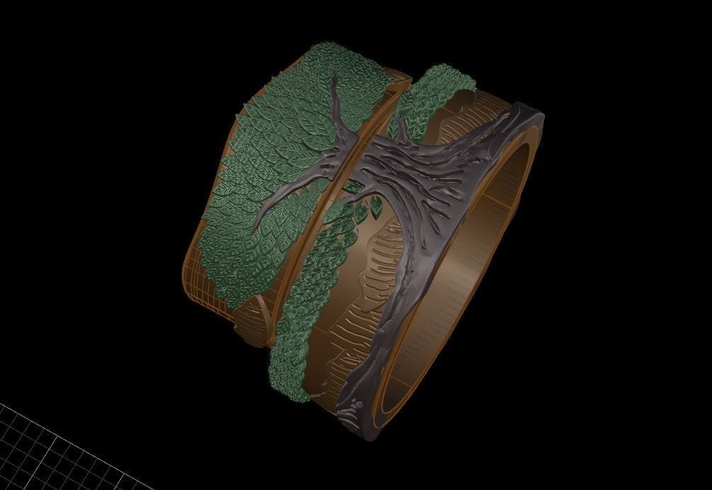 Engagement ring  Low-poly 3D model_5