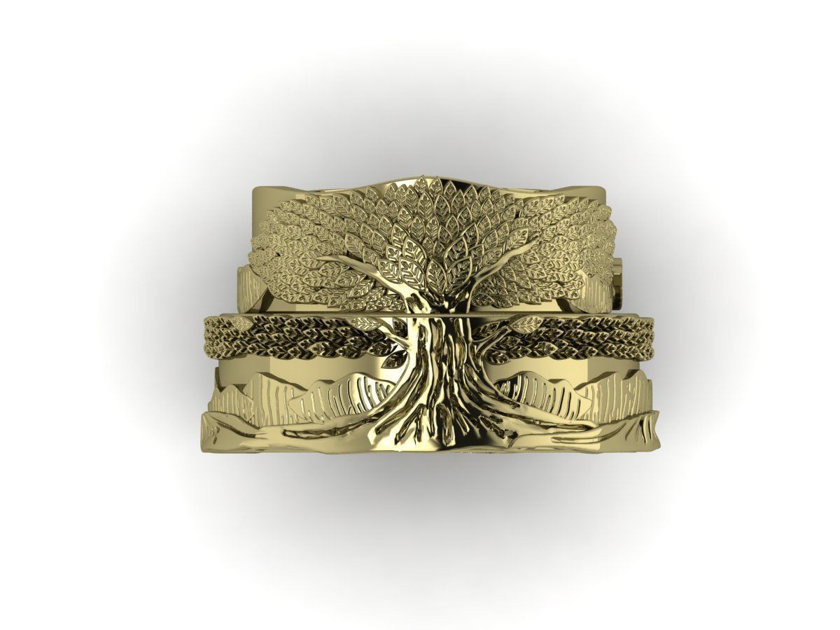 Engagement ring  Low-poly 3D model_7