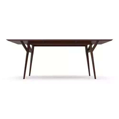 Mid Century Expandable Dining Table  Medium 3D model