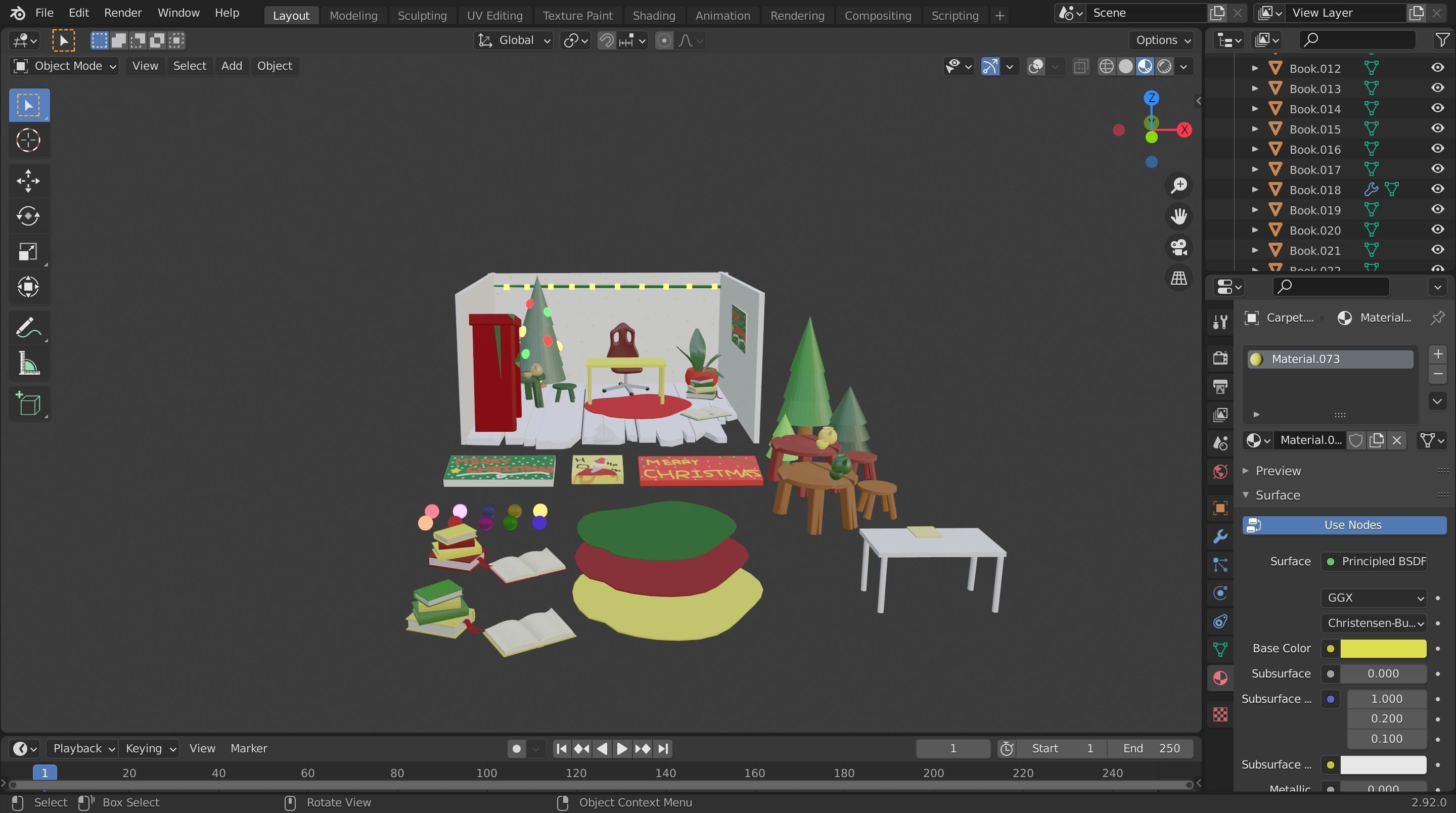 My Christmas asset Pack 3D model_1