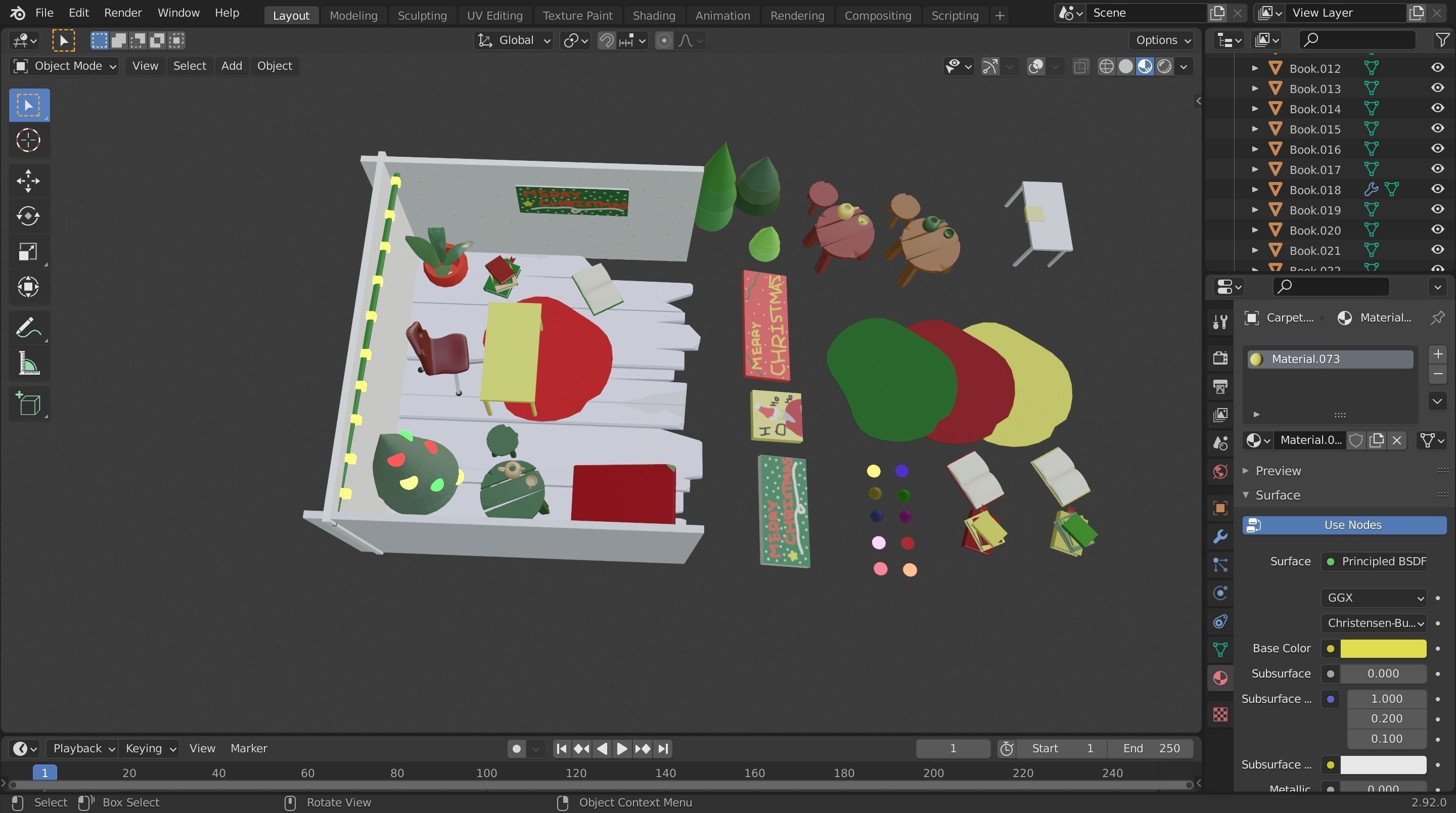 My Christmas asset Pack 3D model_2