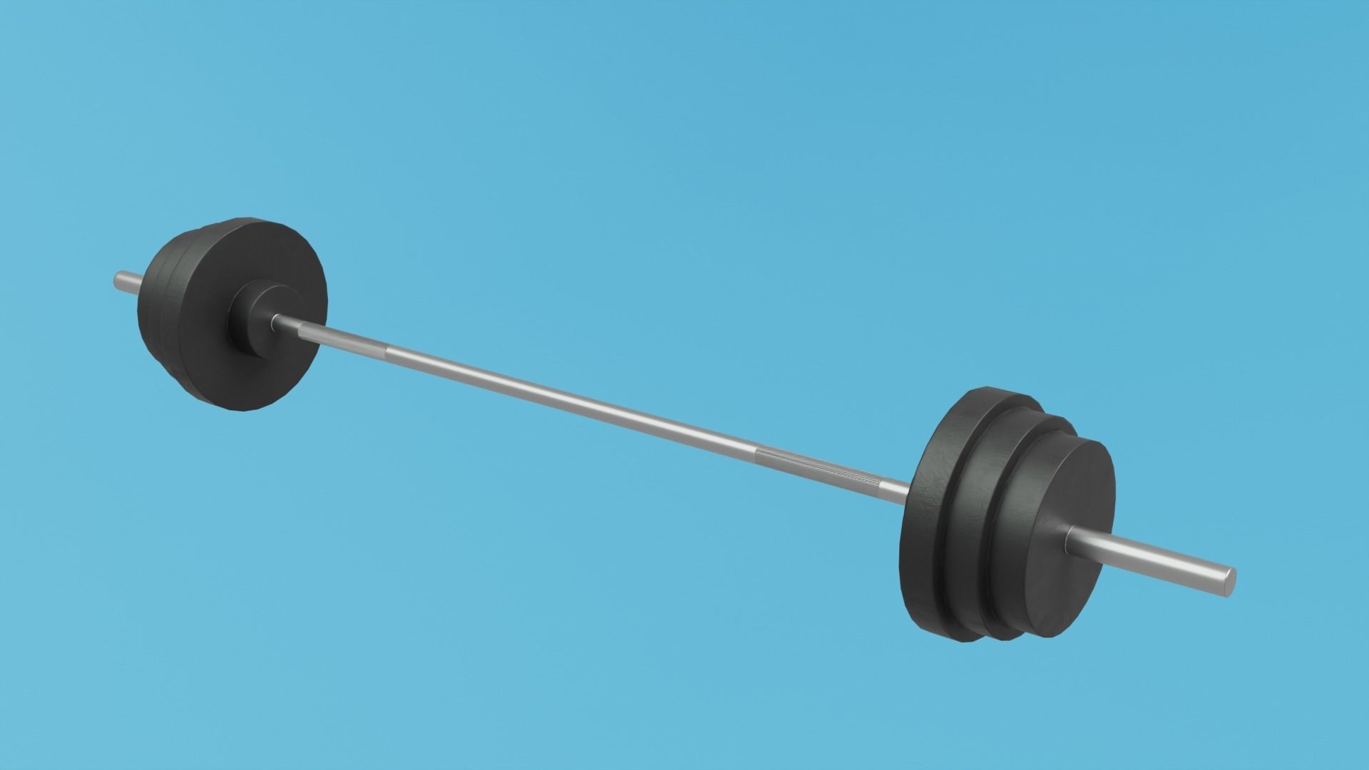 Bear athlete Low-poly 3D model_31