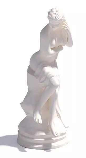 Woman Statue 3D model_0