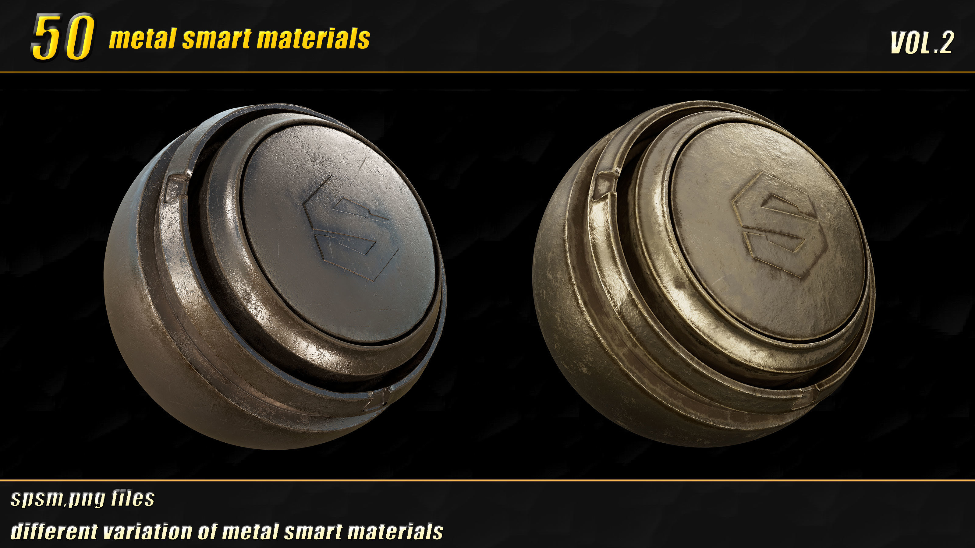 50 high detail metal smart materials  vol02 Texture_18