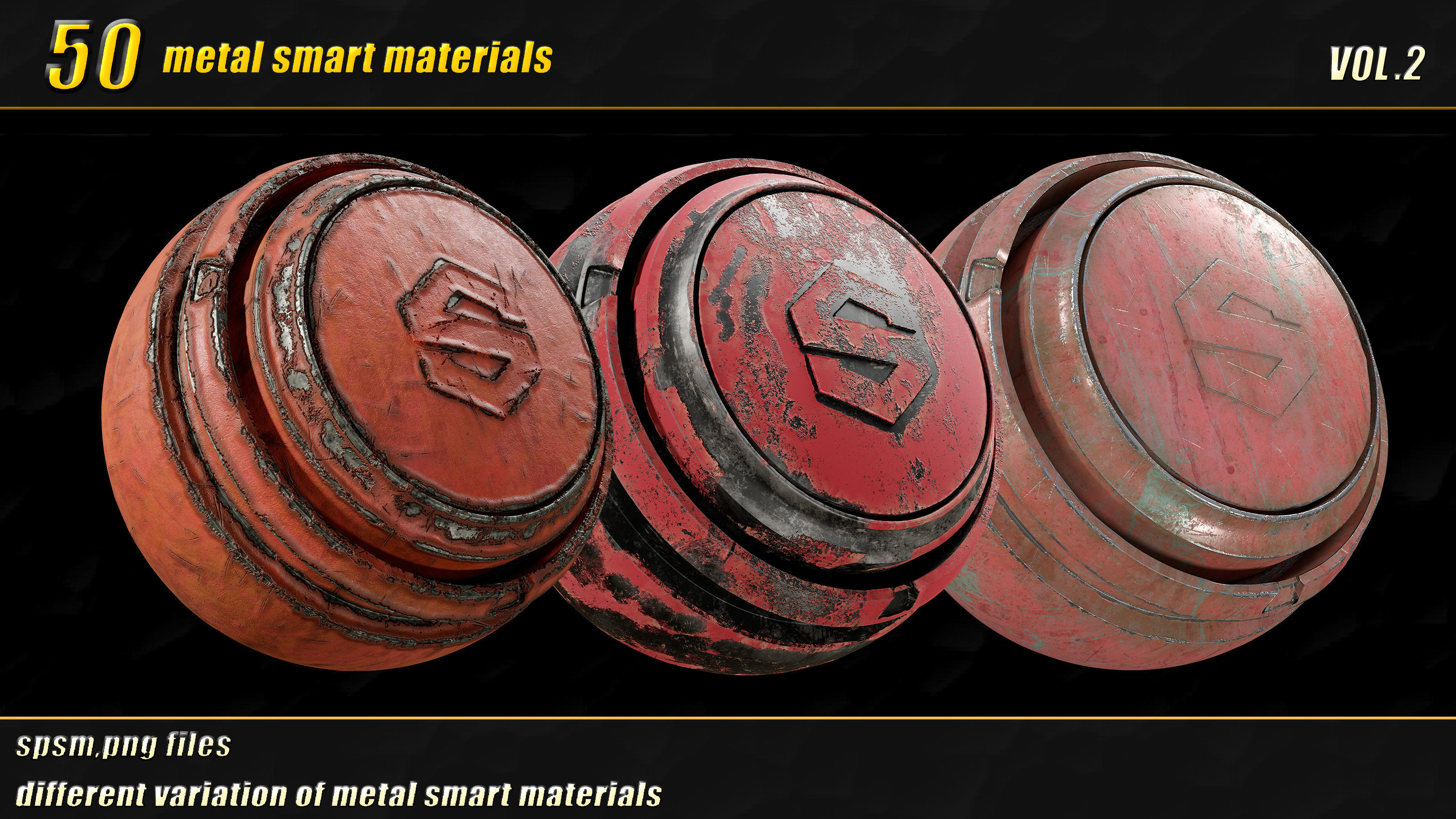 50 high detail metal smart materials  vol02 Texture_5