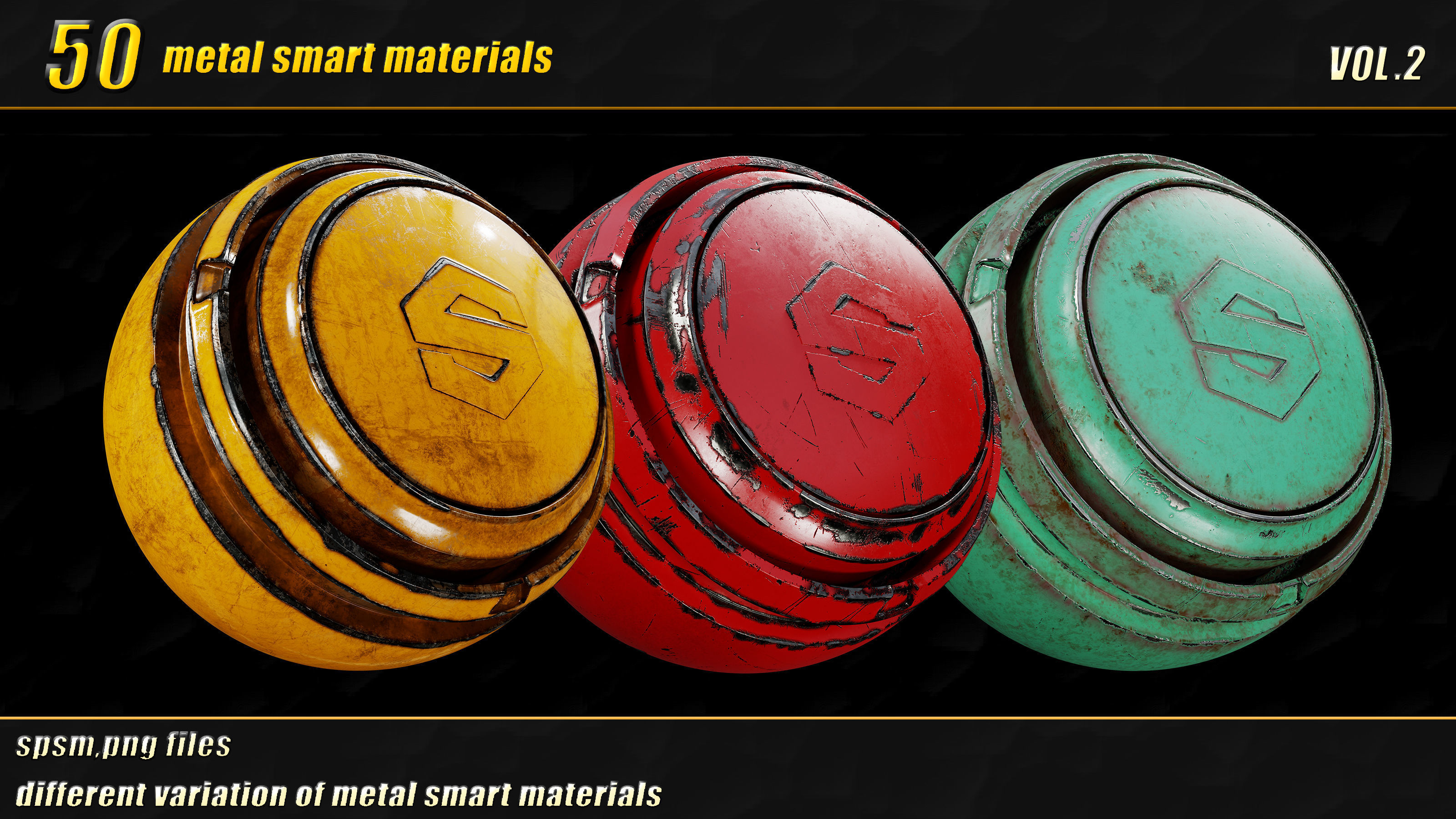 50 high detail metal smart materials  vol02 Texture_2