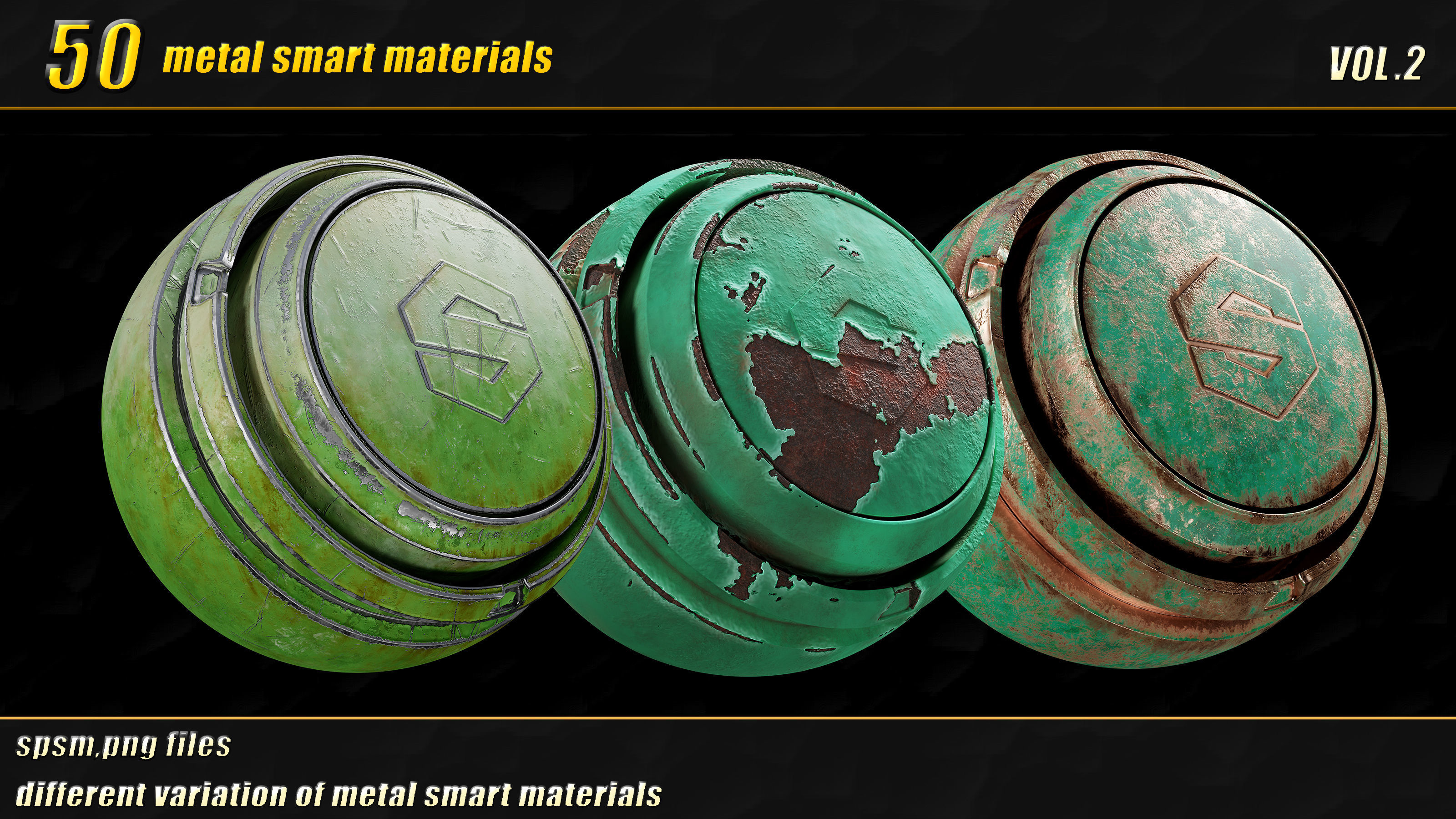 50 high detail metal smart materials  vol02 Texture_7