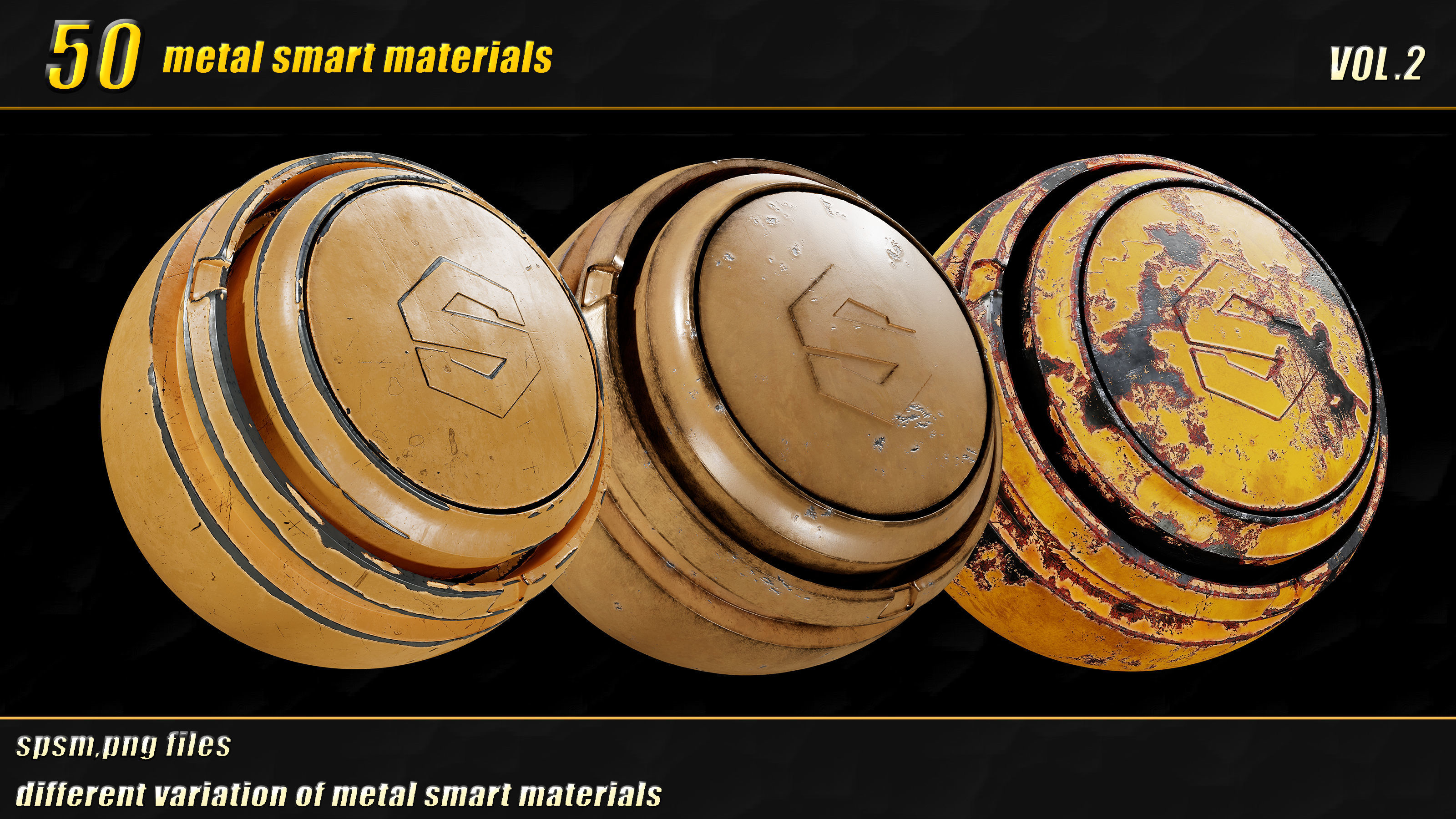 50 high detail metal smart materials  vol02 Texture_4