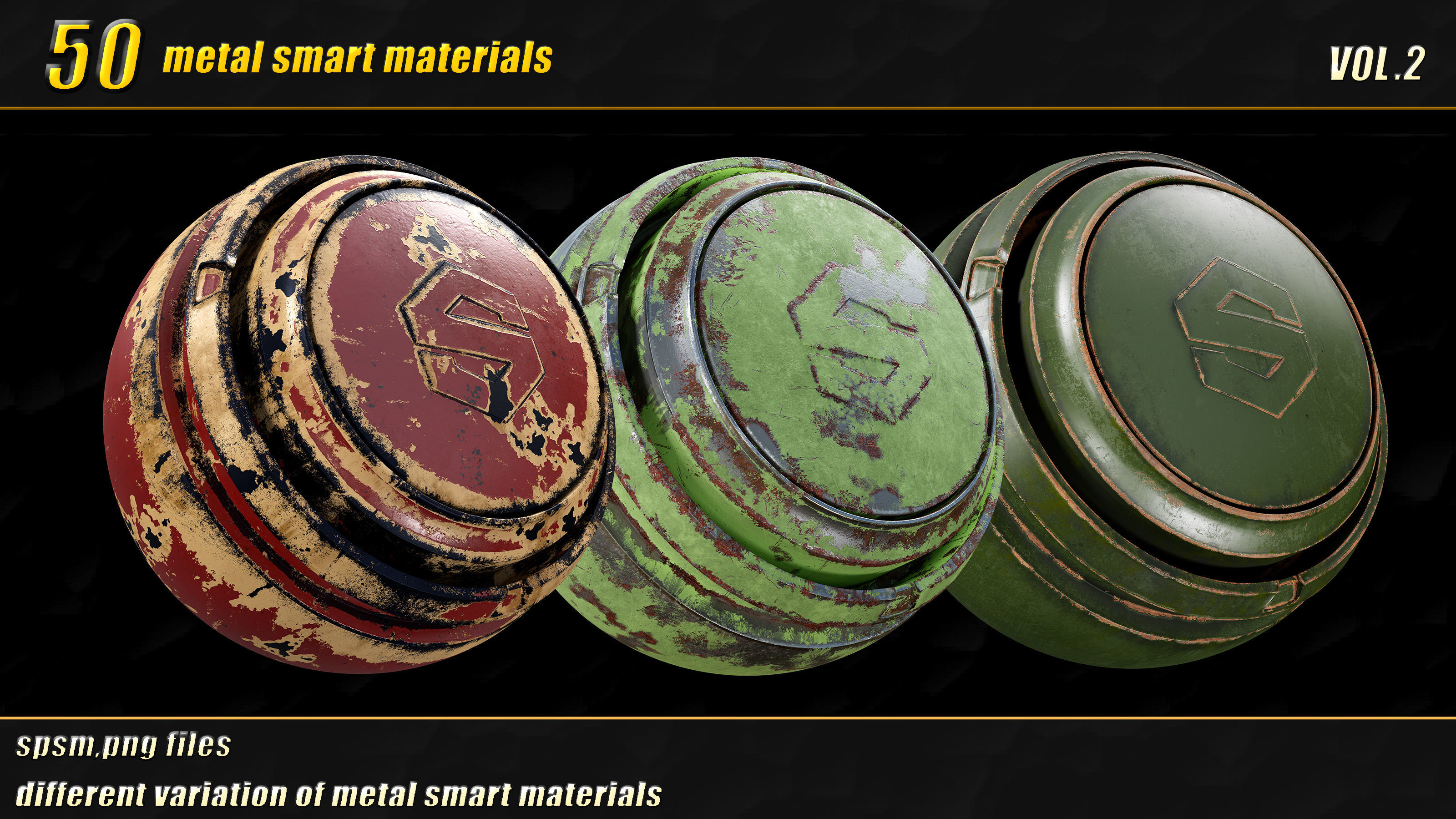 50 high detail metal smart materials  vol02 Texture_11