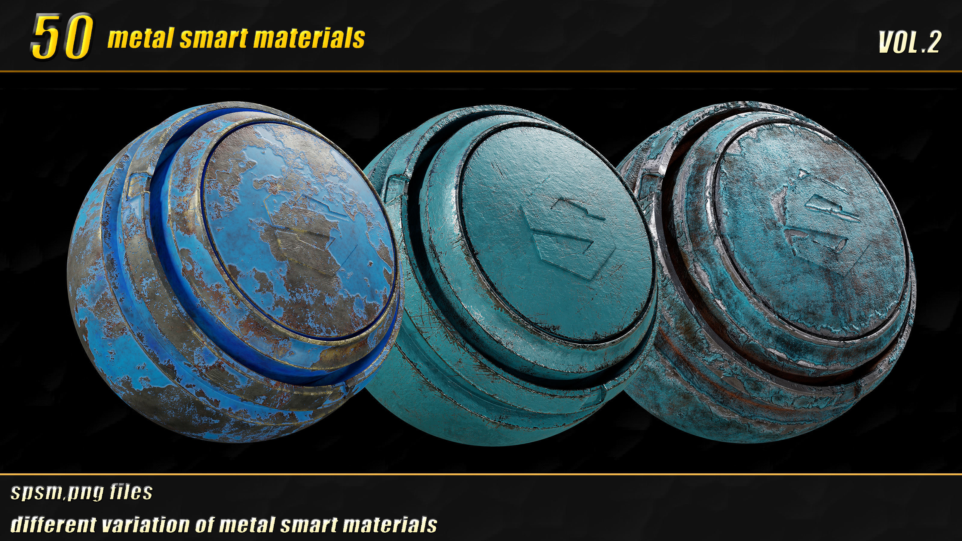 50 high detail metal smart materials  vol02 Texture_6