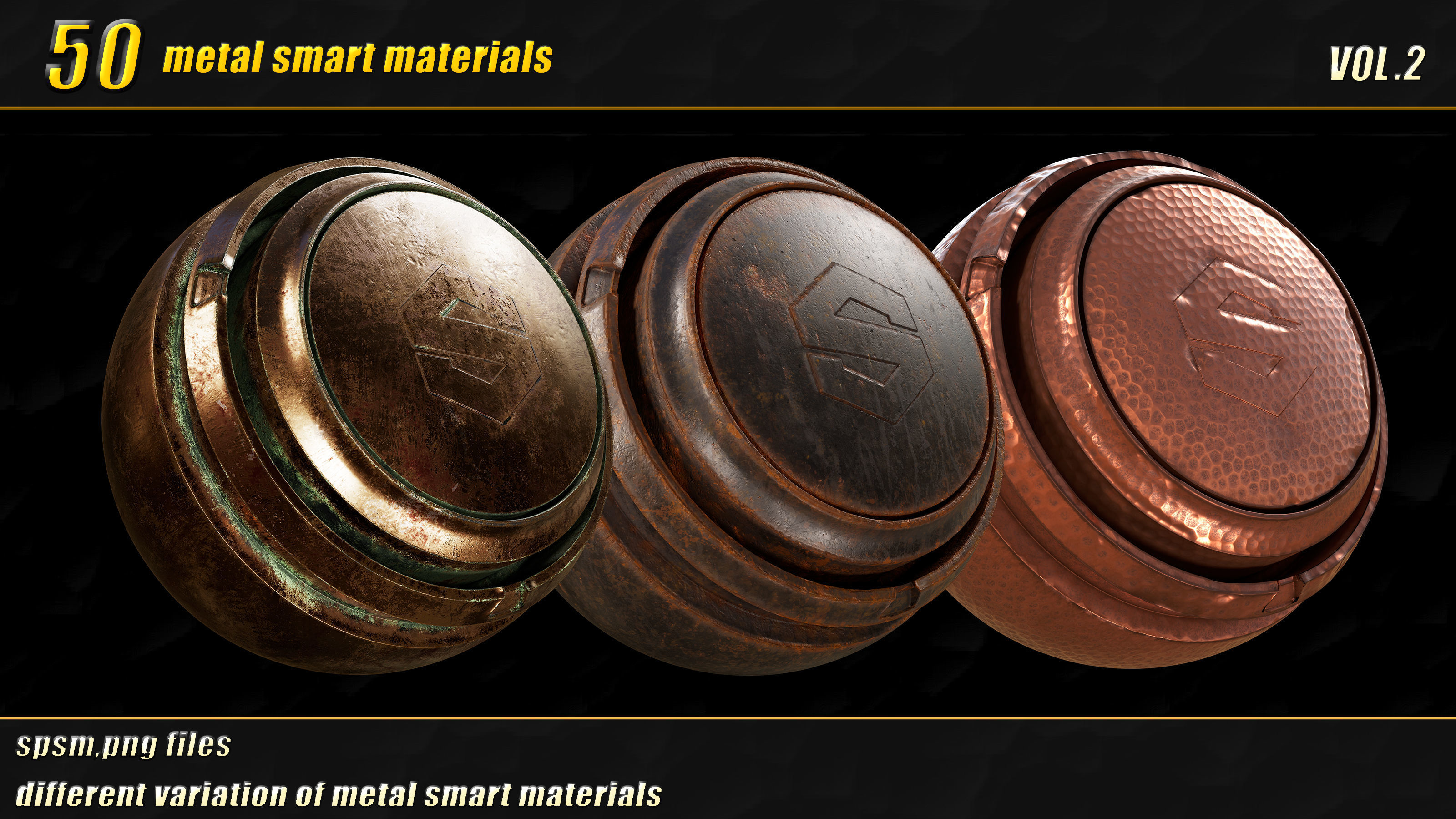 50 high detail metal smart materials  vol02 Texture_12